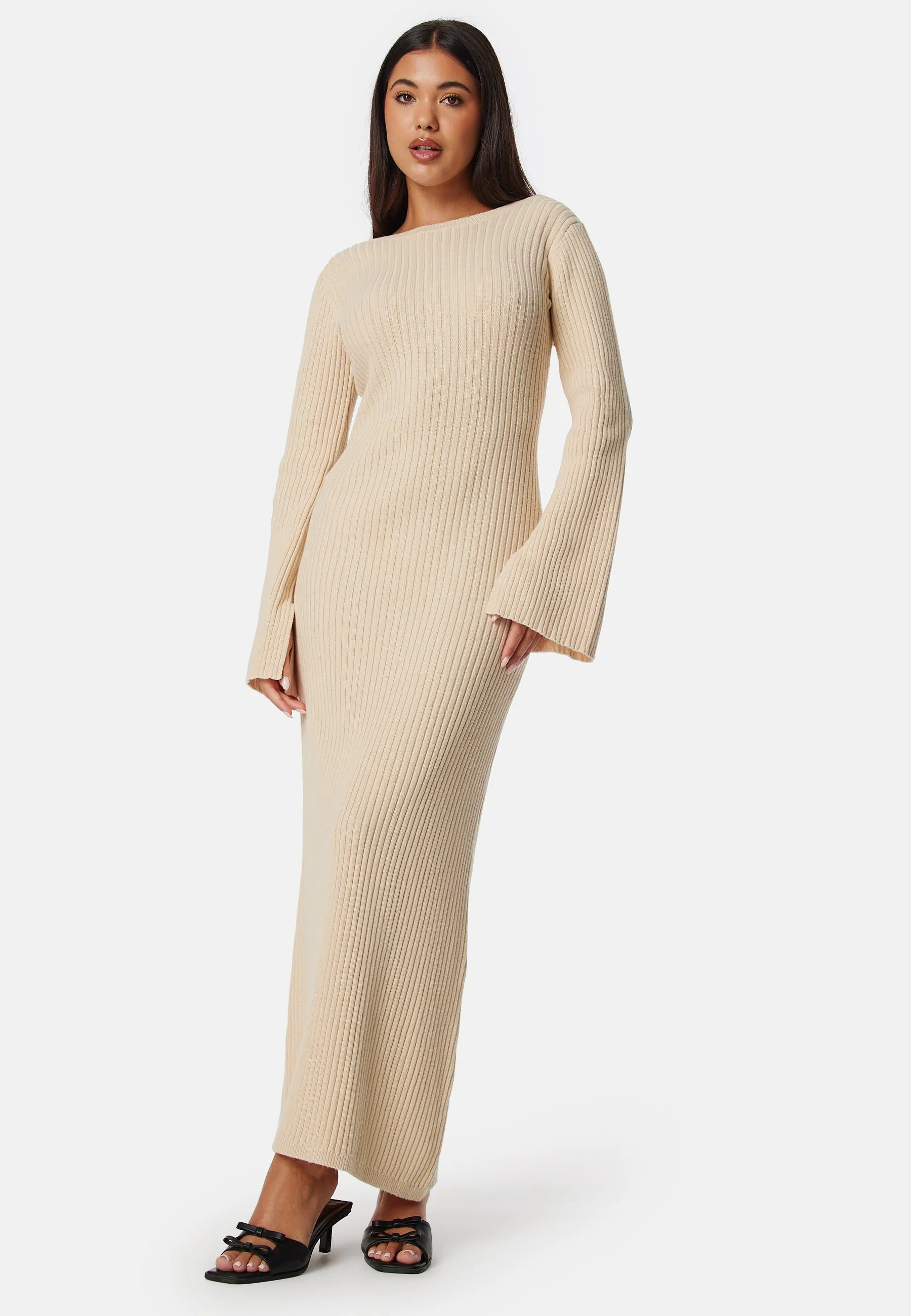 Josefin Deep Back Maxi Knit Dress - Image 3