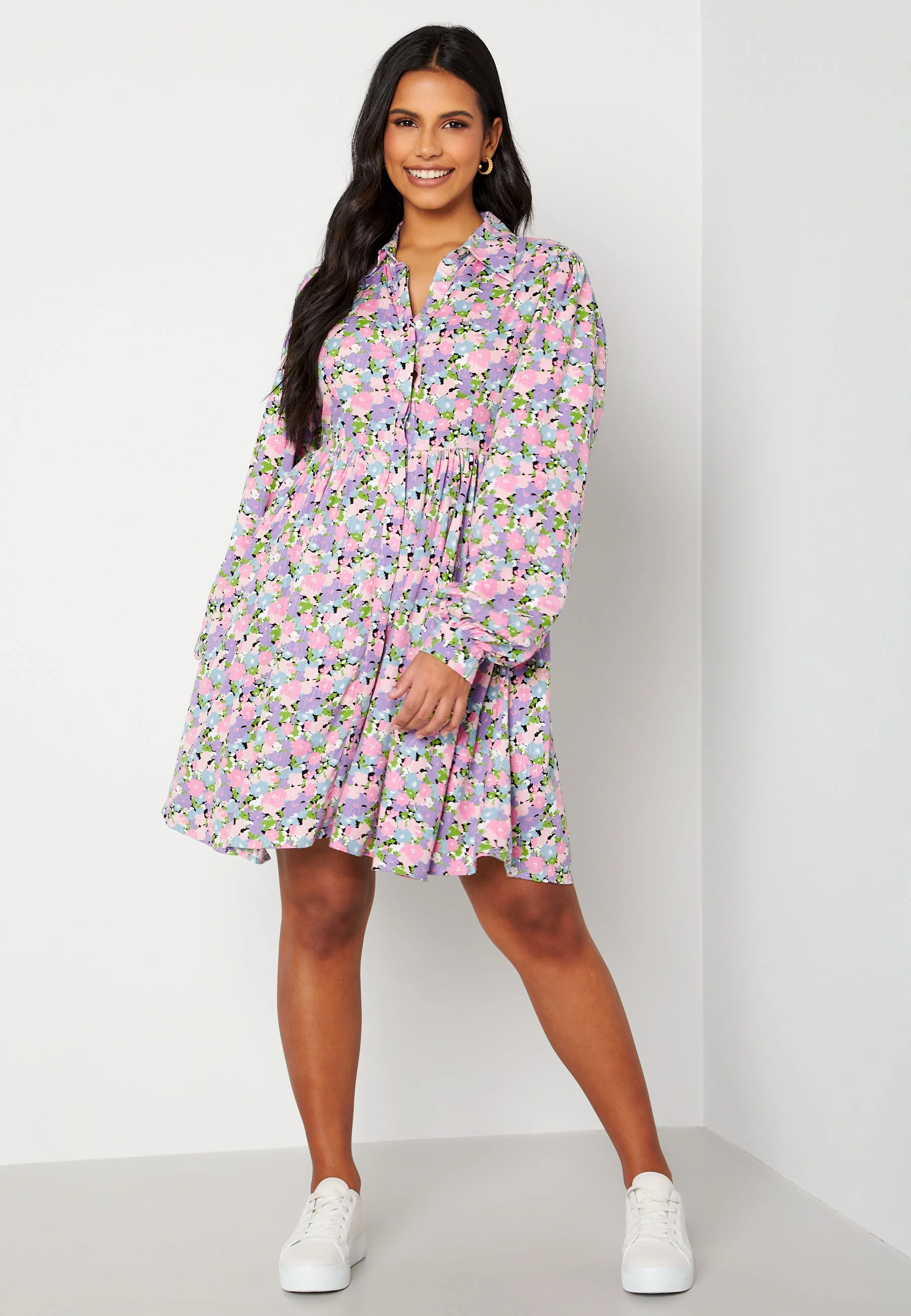 Judita LS Short Shirt Dress - Image 2