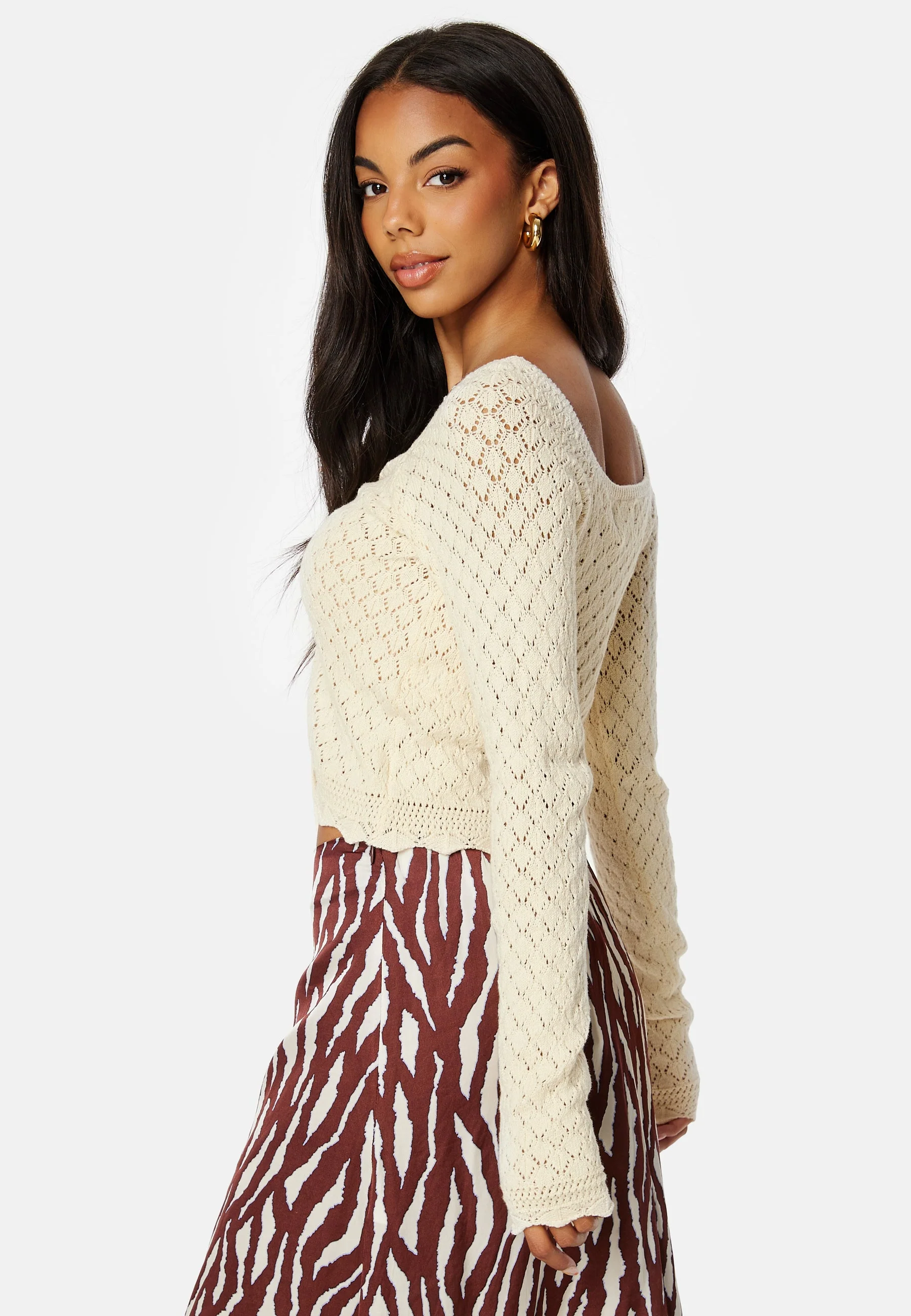 Judy LS Cropped Top Knit - Image 3