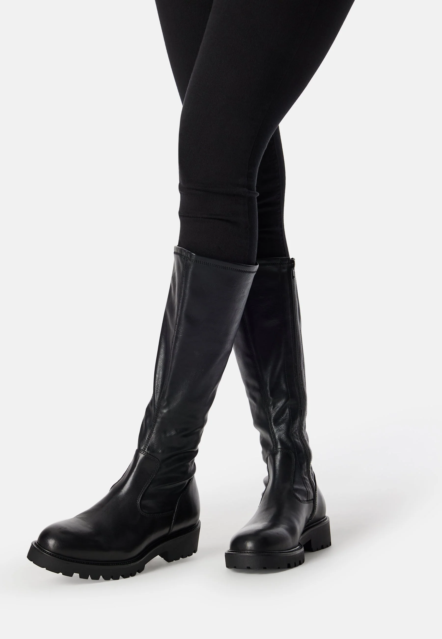 Kenova Tall Leather Boots - Image 2