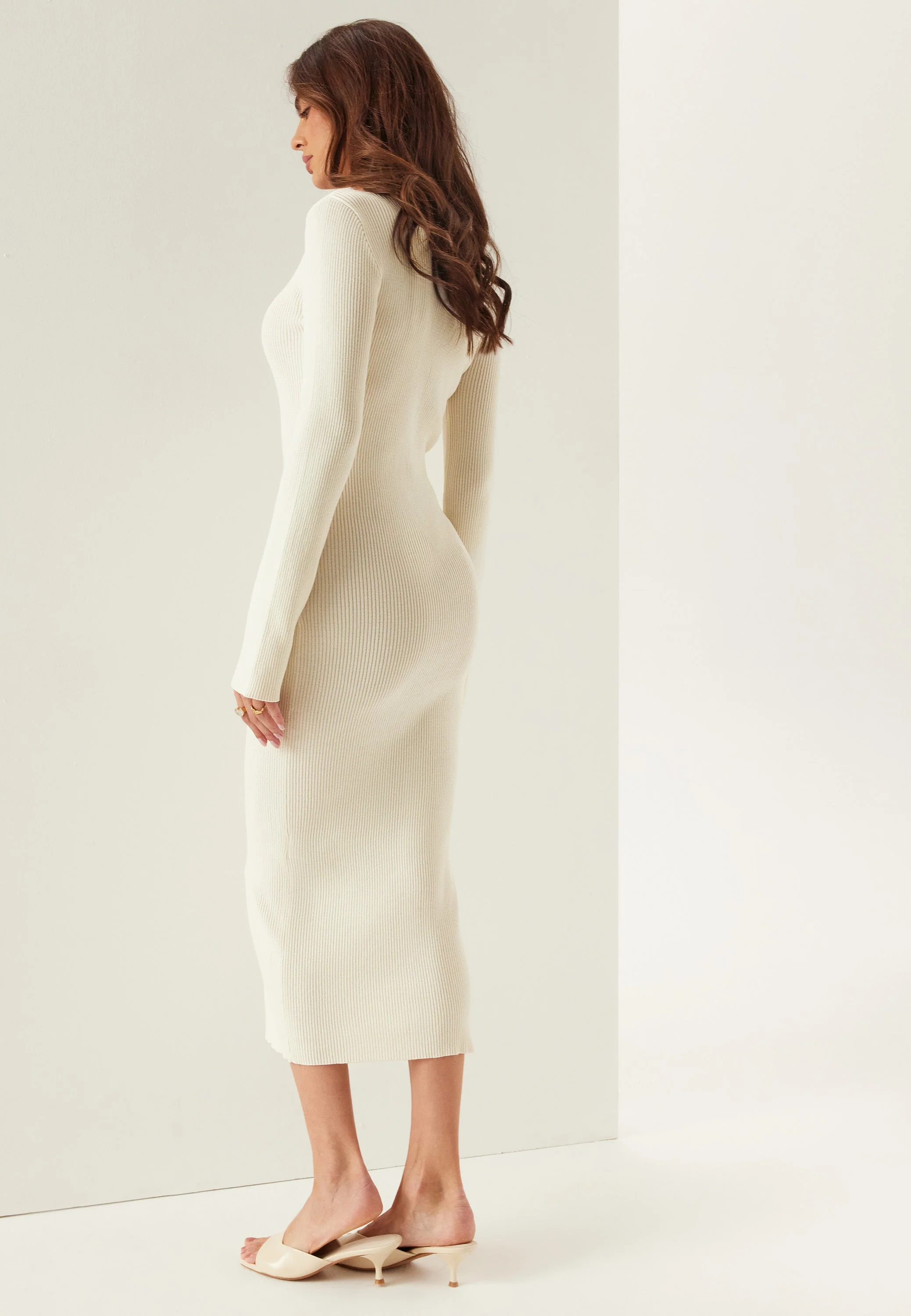 Knitted Cardigan Dress - Image 3