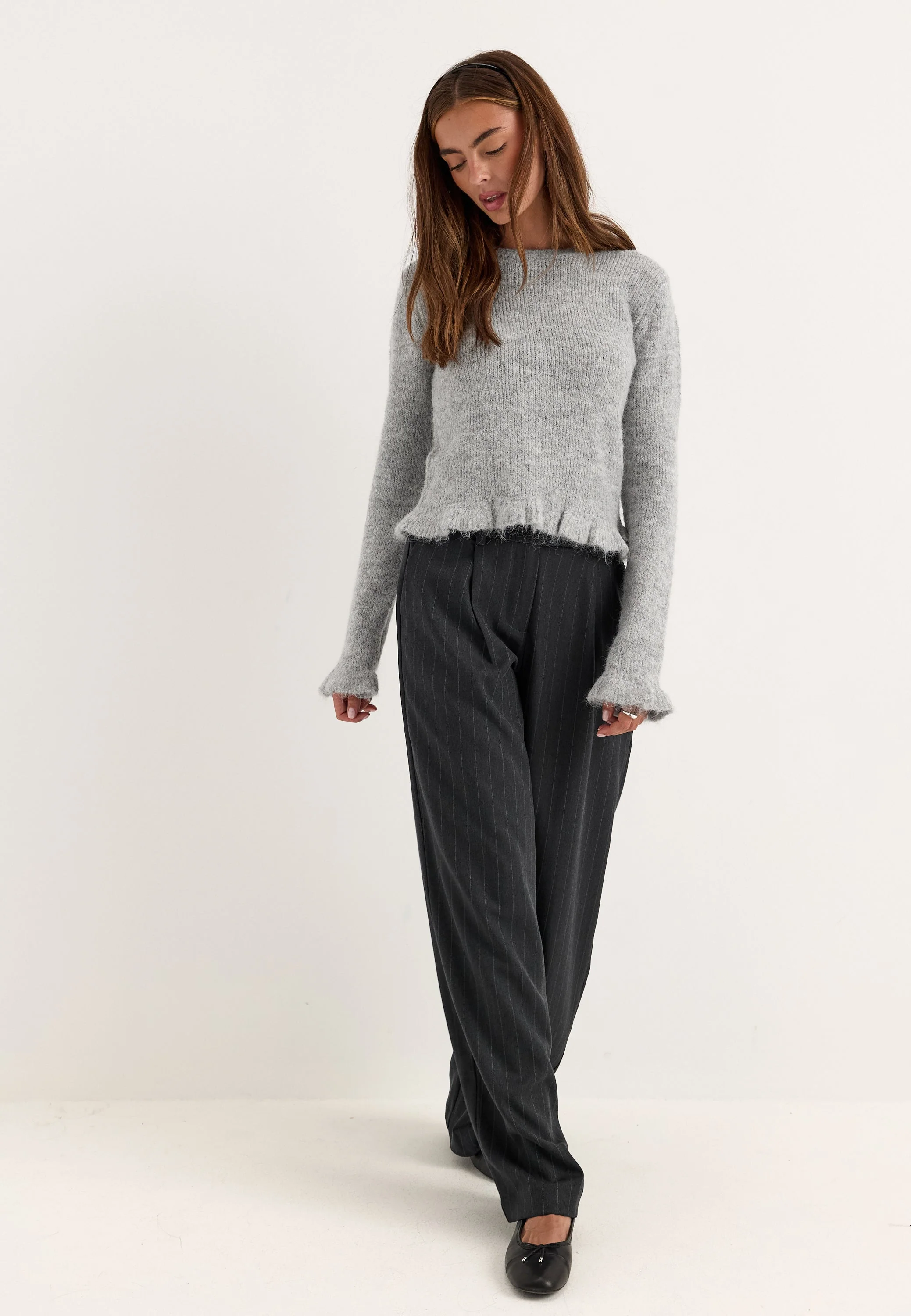Knitted Frill Sweater - Image 3