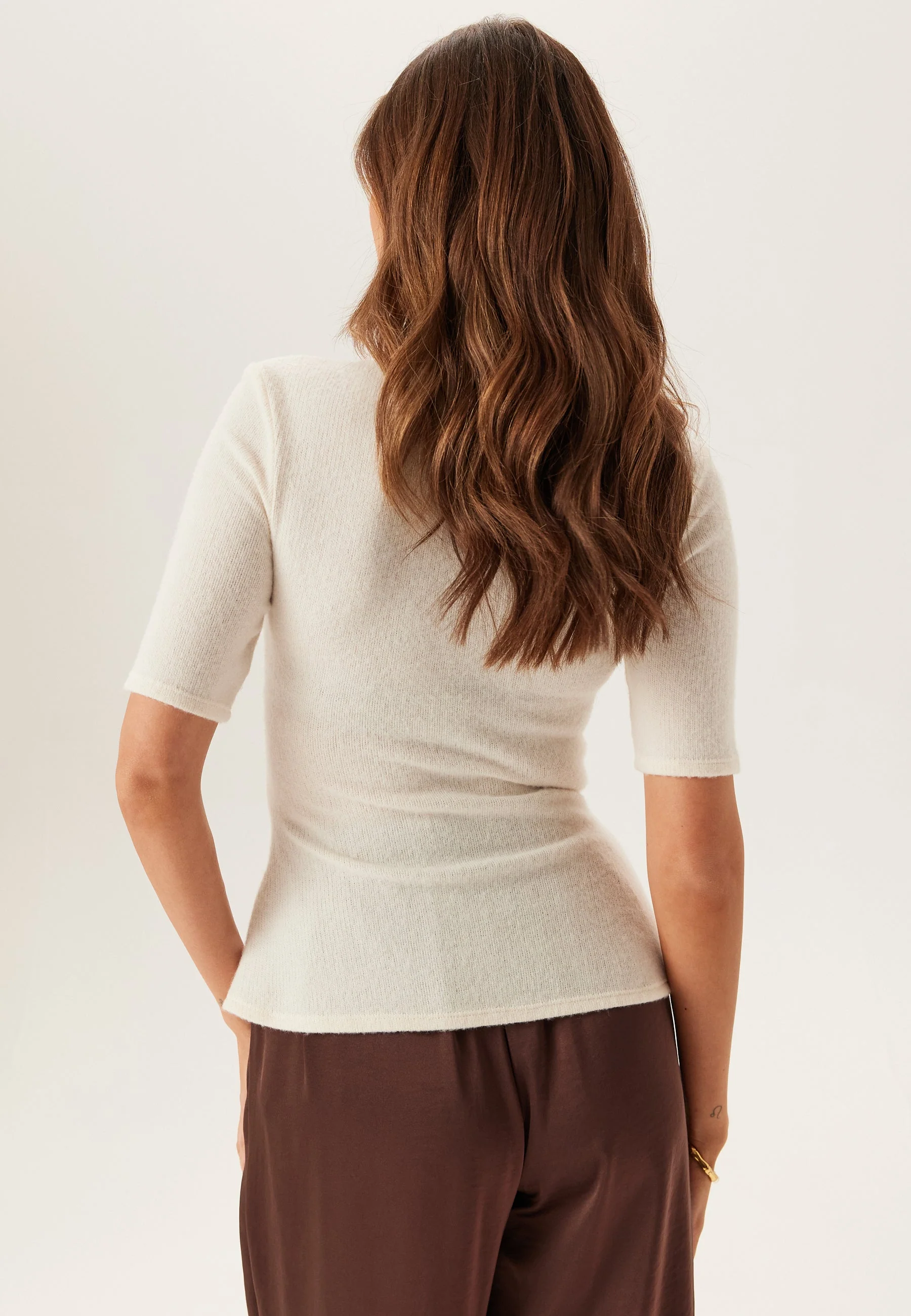 Knitted Peplum Top - Image 3