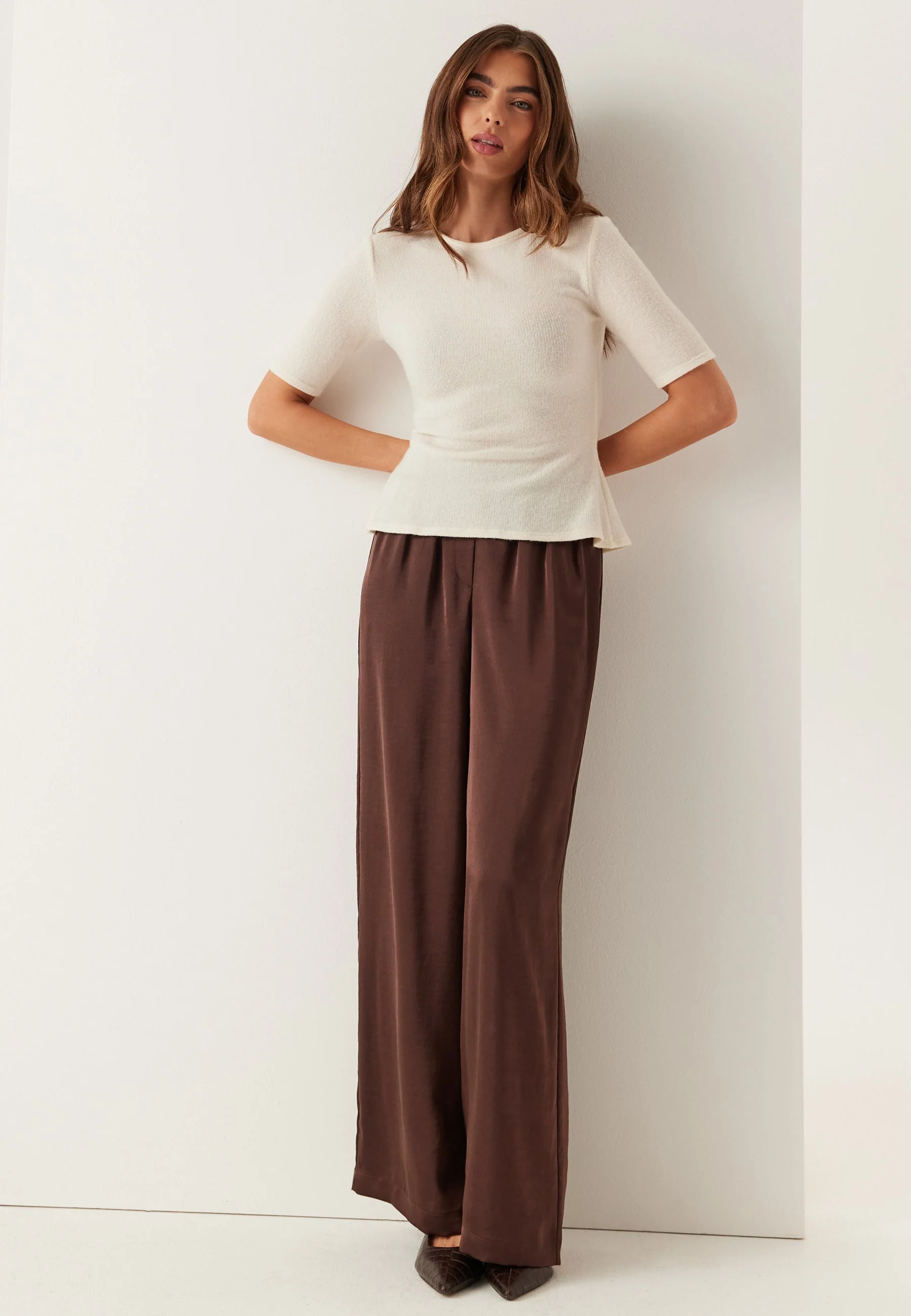 Knitted Peplum Top - Image 4
