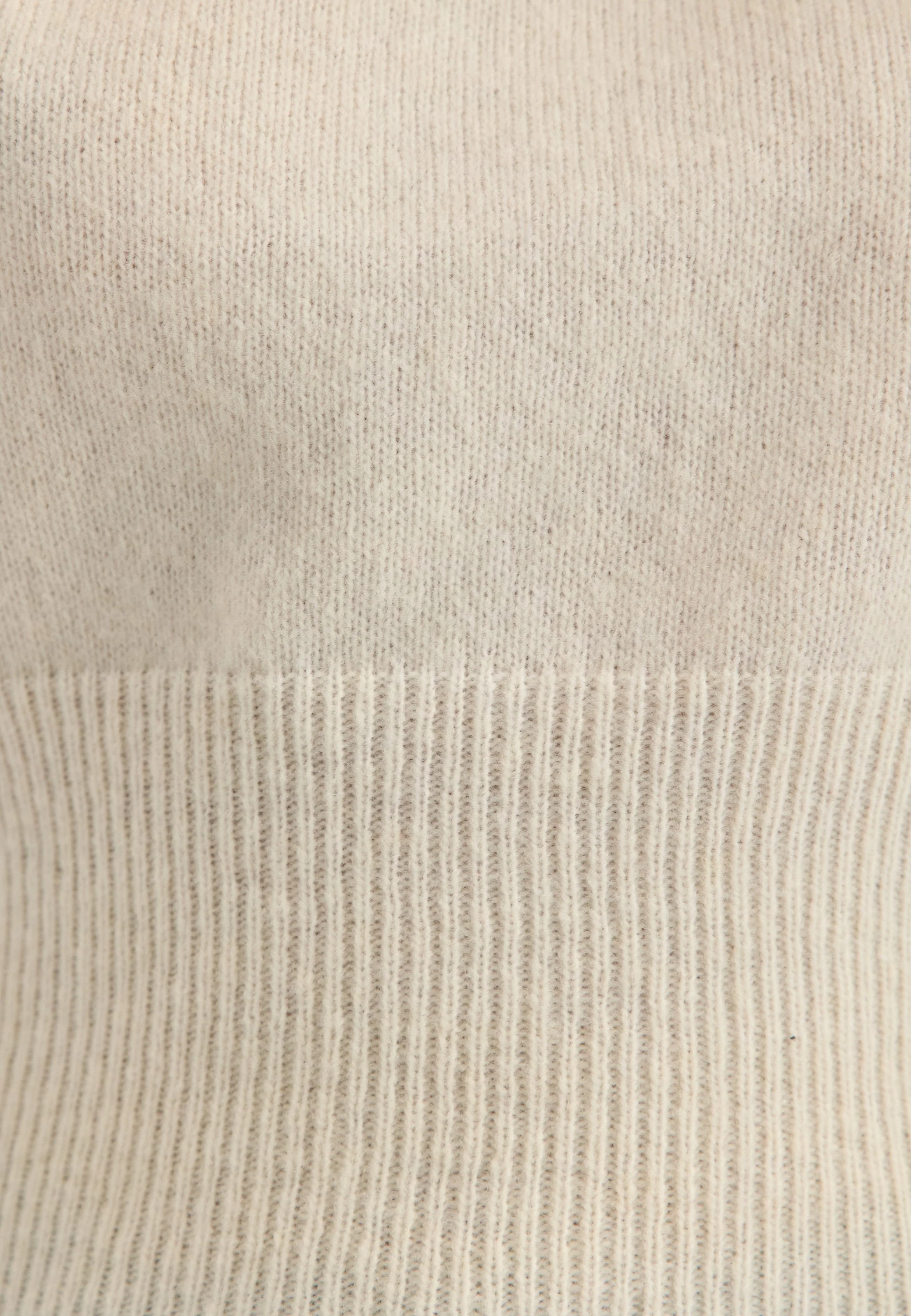 Knitted Wool Blend Wide Sleeve Sweater - Image 9