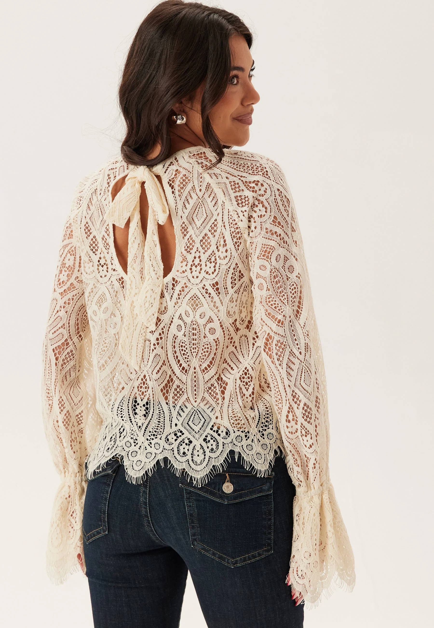 Lace Bow Blouse - Image 3