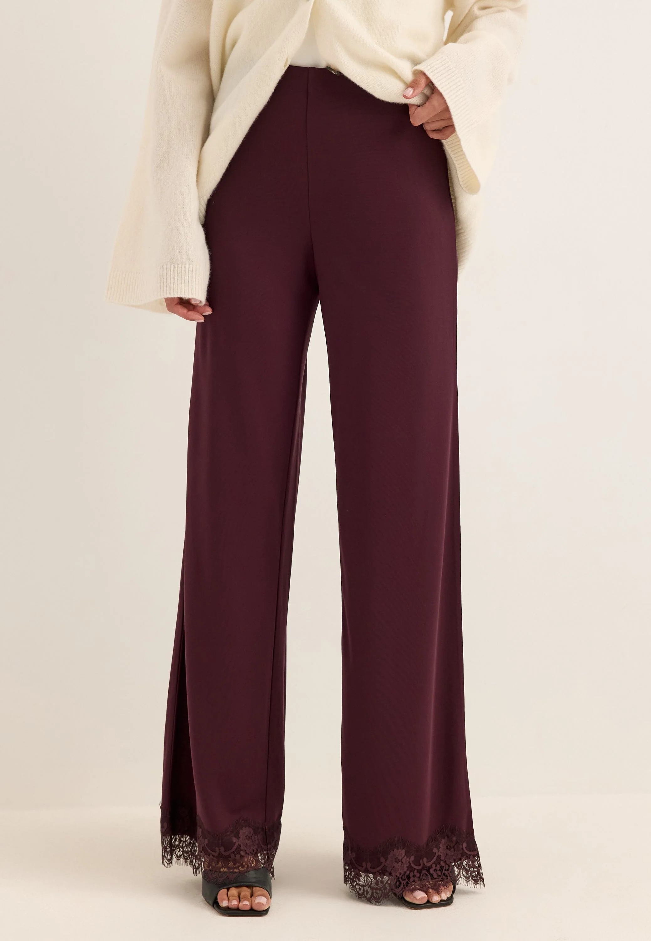 Lace Detail Trousers - Image 2
