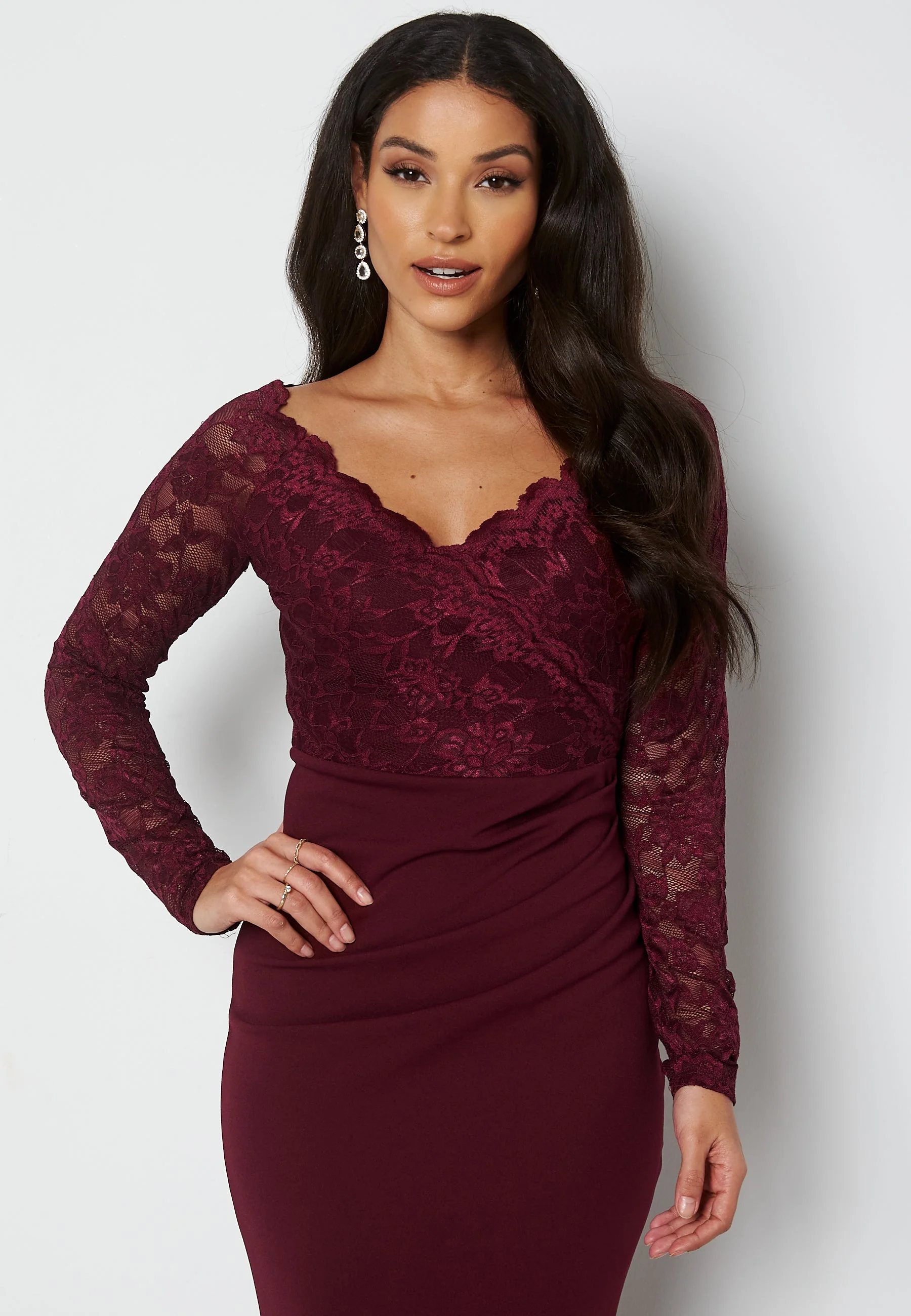 Lace Trim Maxi Dress - Image 3