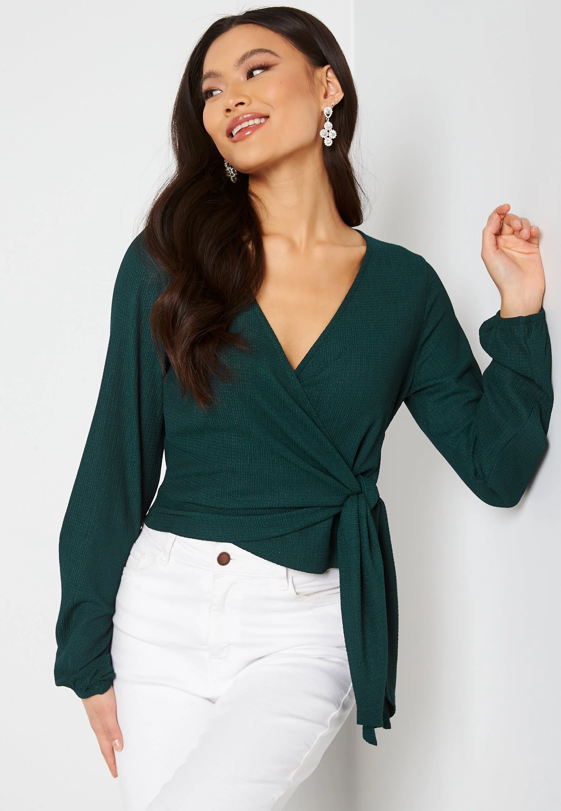 Leighton wrap top