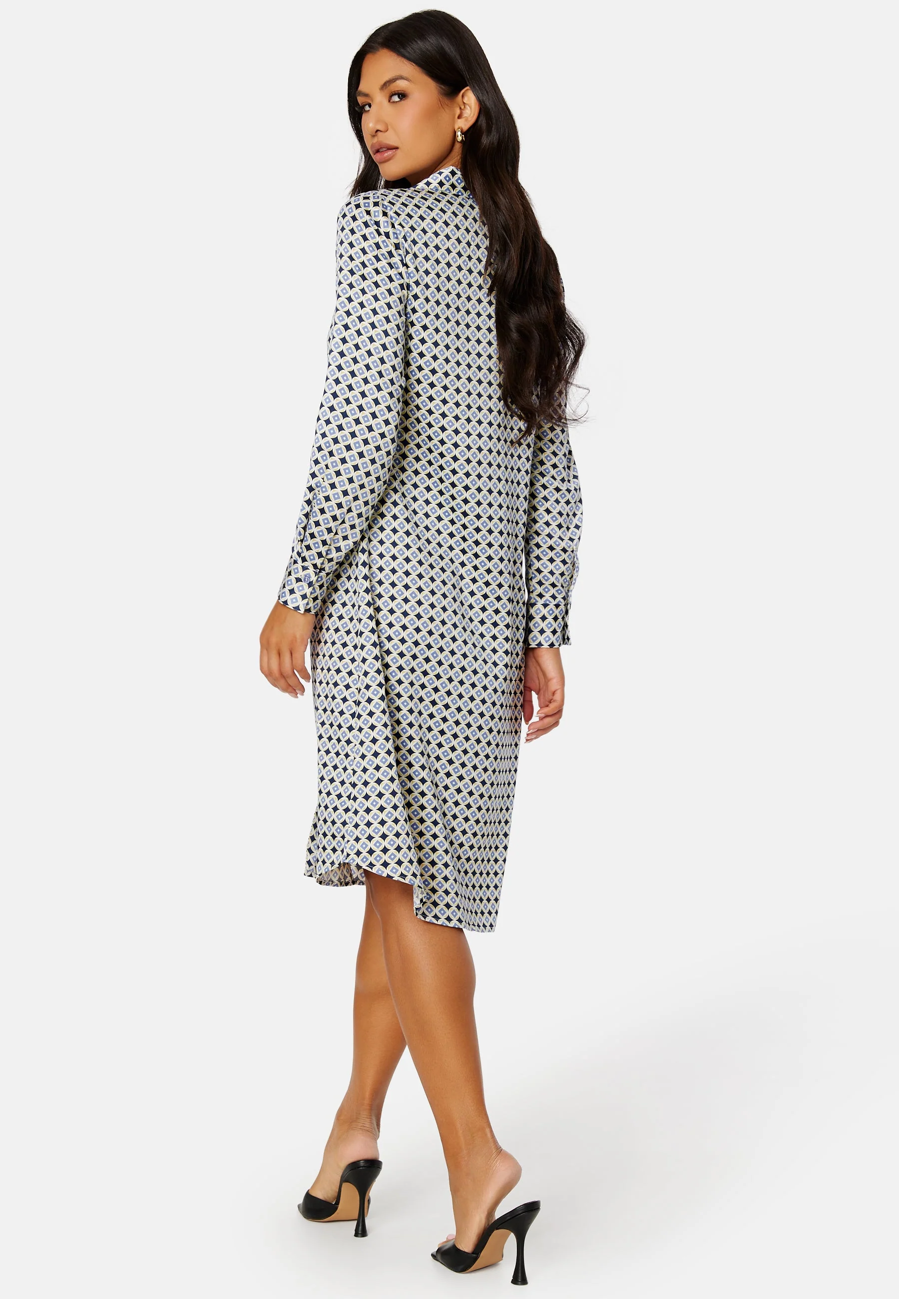 Lillyanna satin shirt dress - Image 4