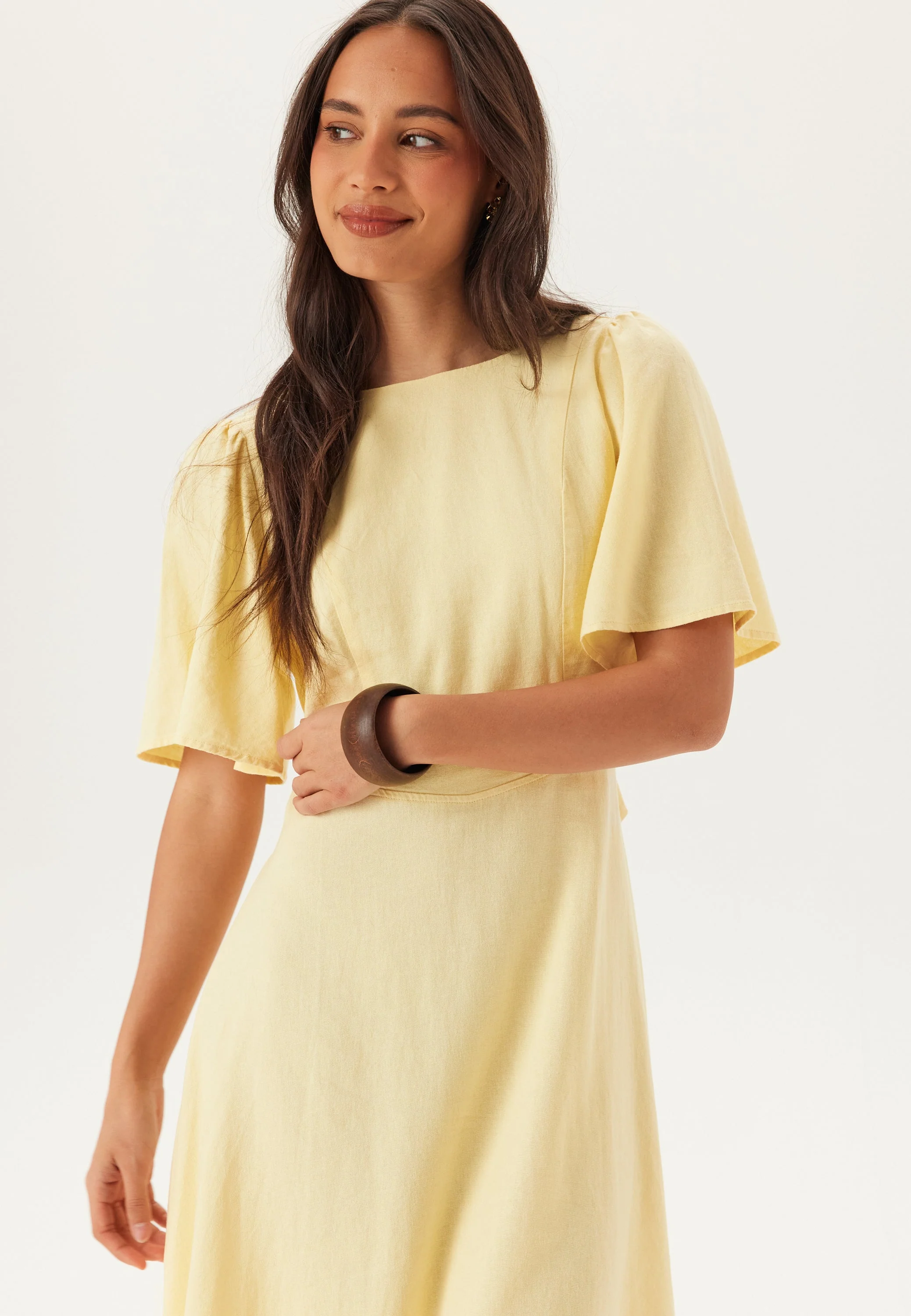 Linen Midi Dress - Image 11