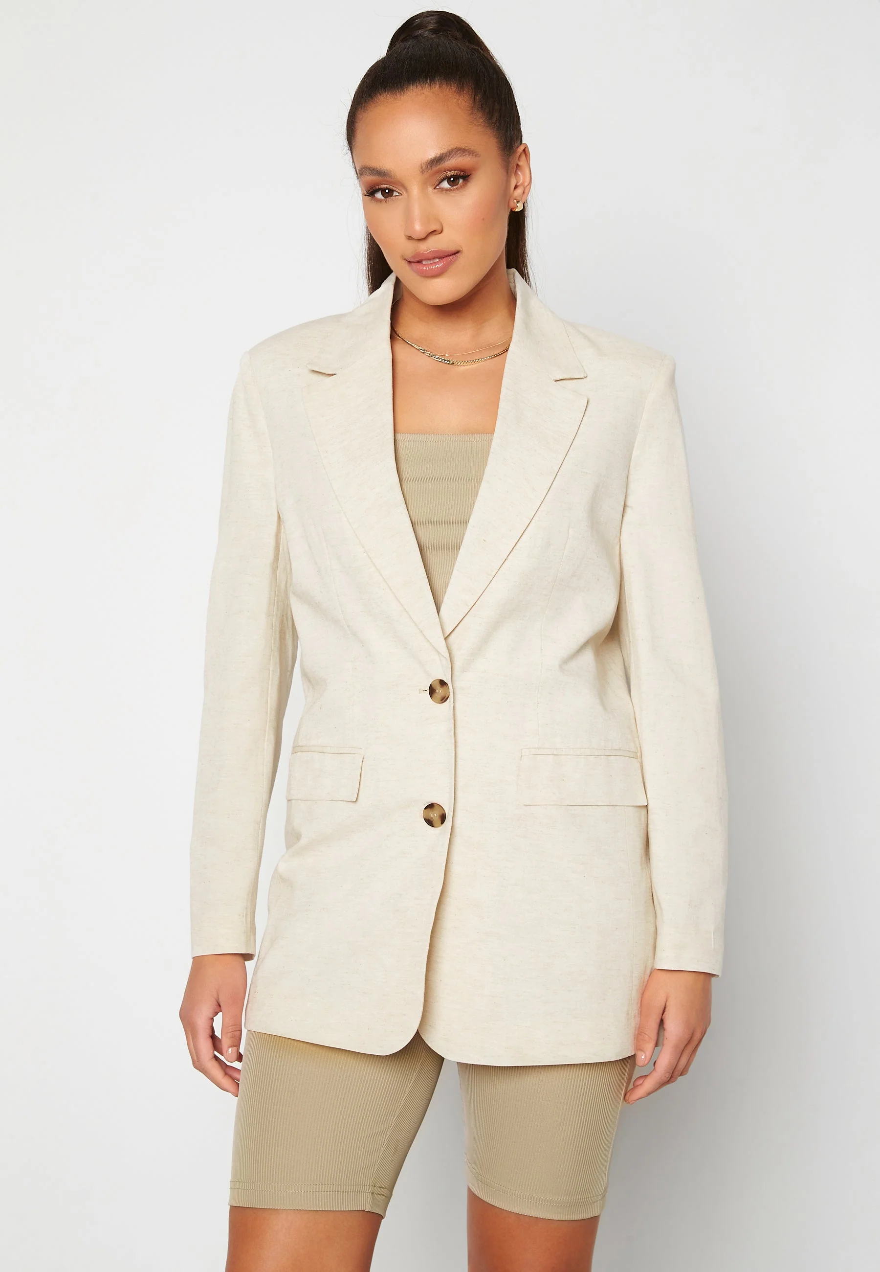 Linen Oversized Blazer - Image 5