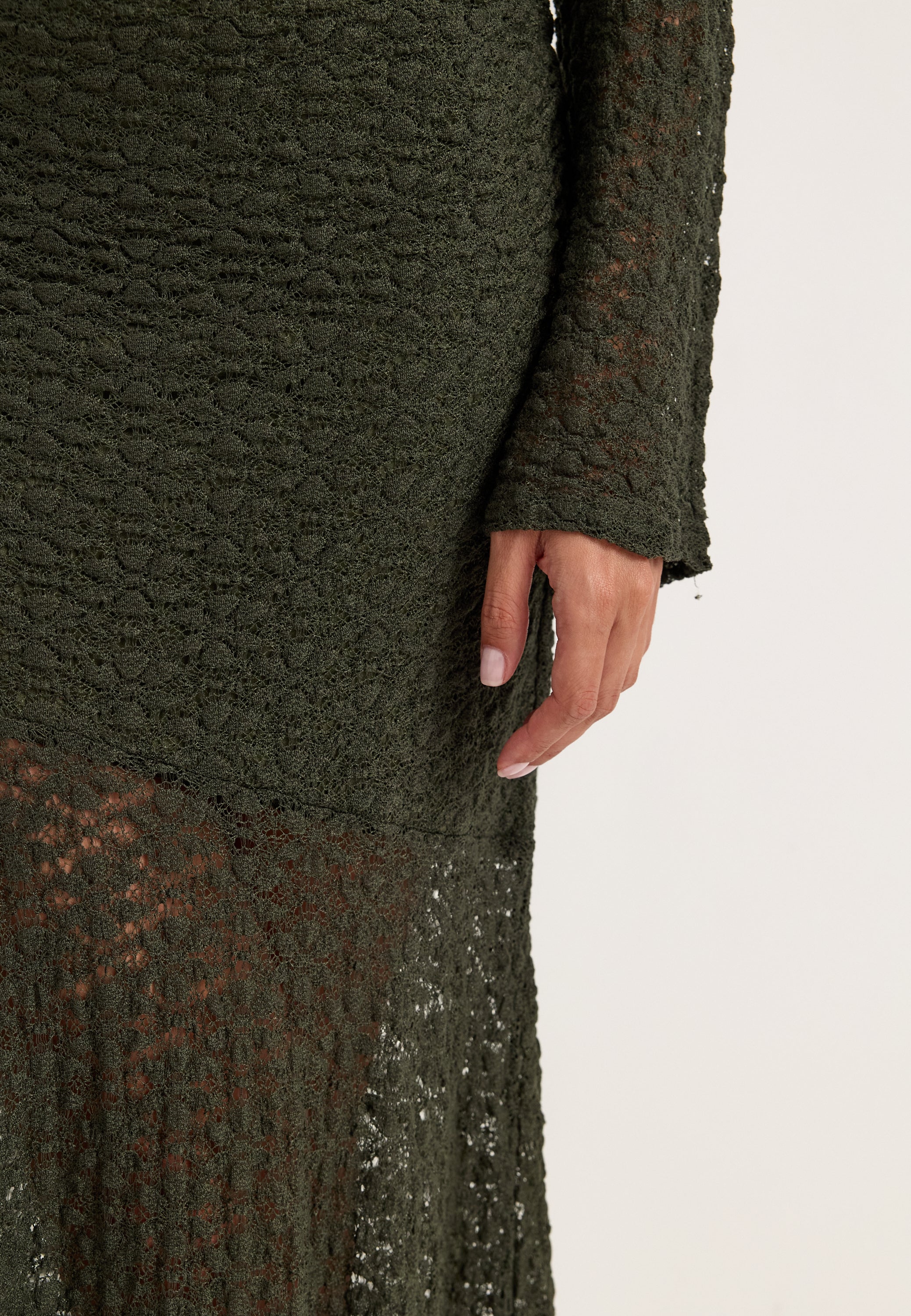 Long Sleeve Lace Maxi Dress - Image 6