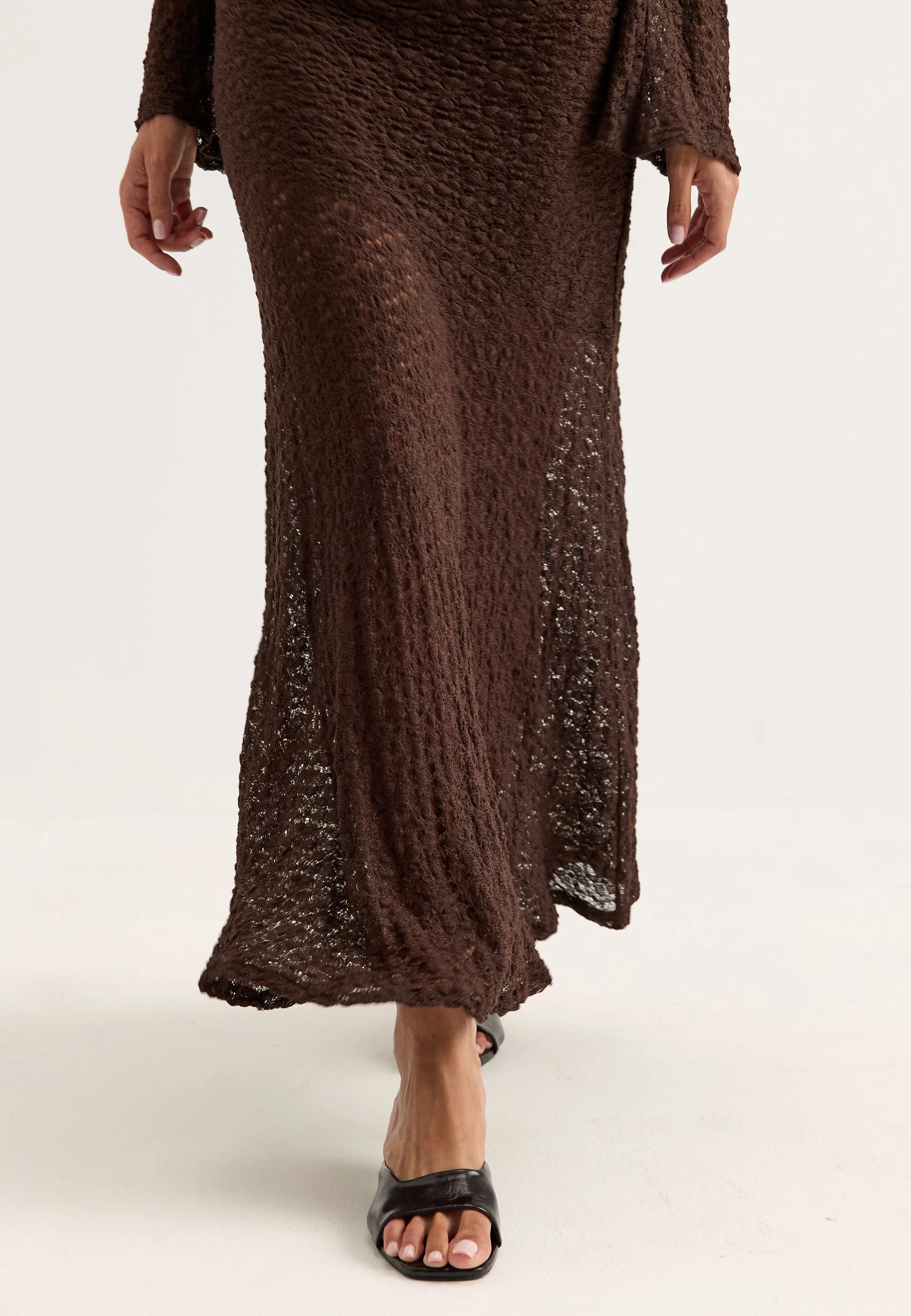 Long Sleeve Lace Maxi Dress - Image 4