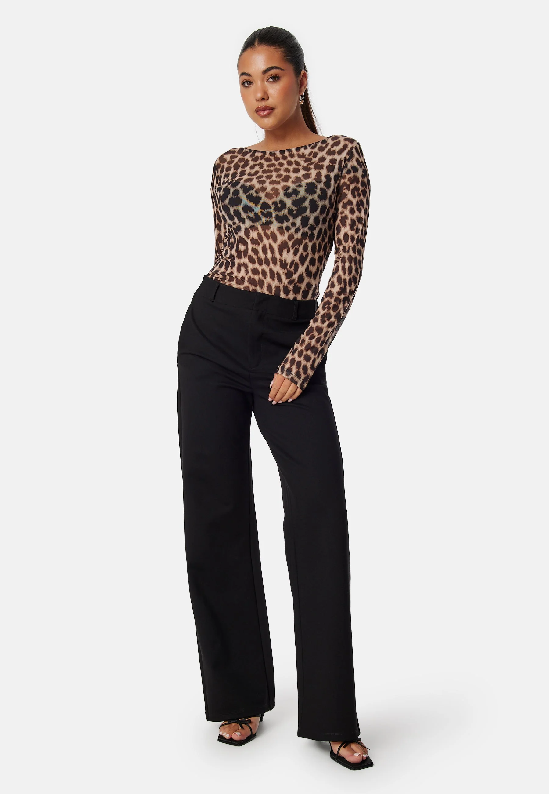 Long Sleeve Mesh Top - Image 3