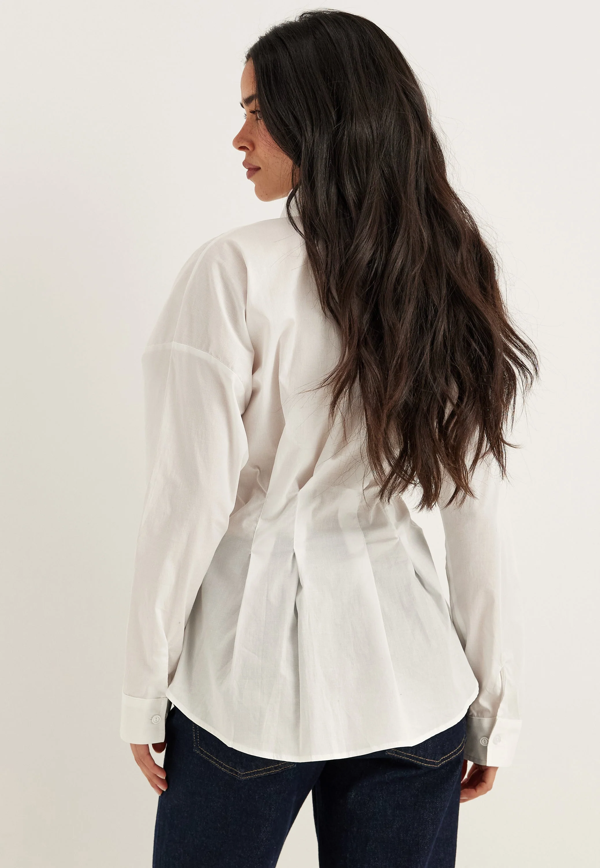 Long Sleeve Waist Shirt - Image 2