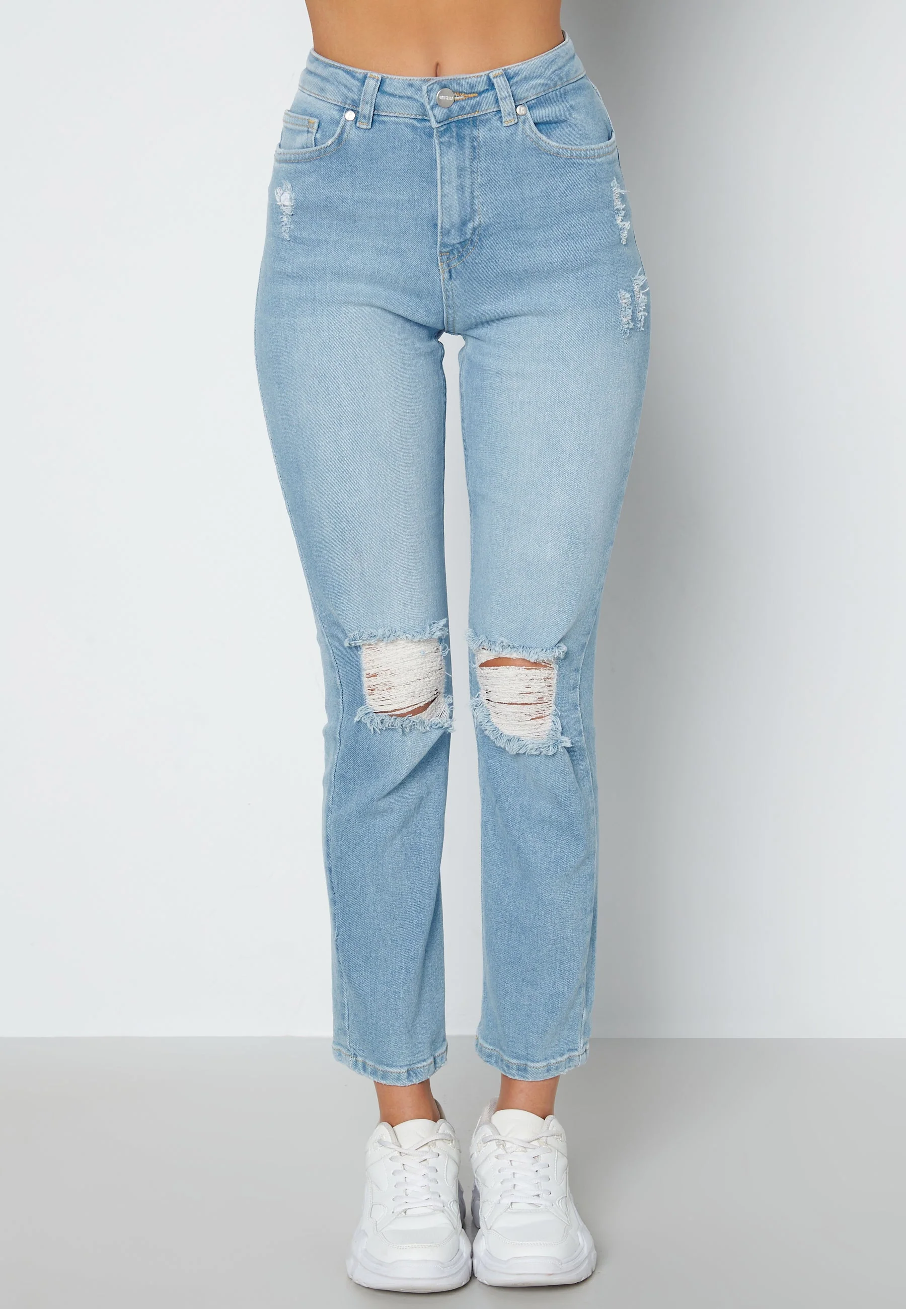 Loreena distressed high waist jeans - Image 2