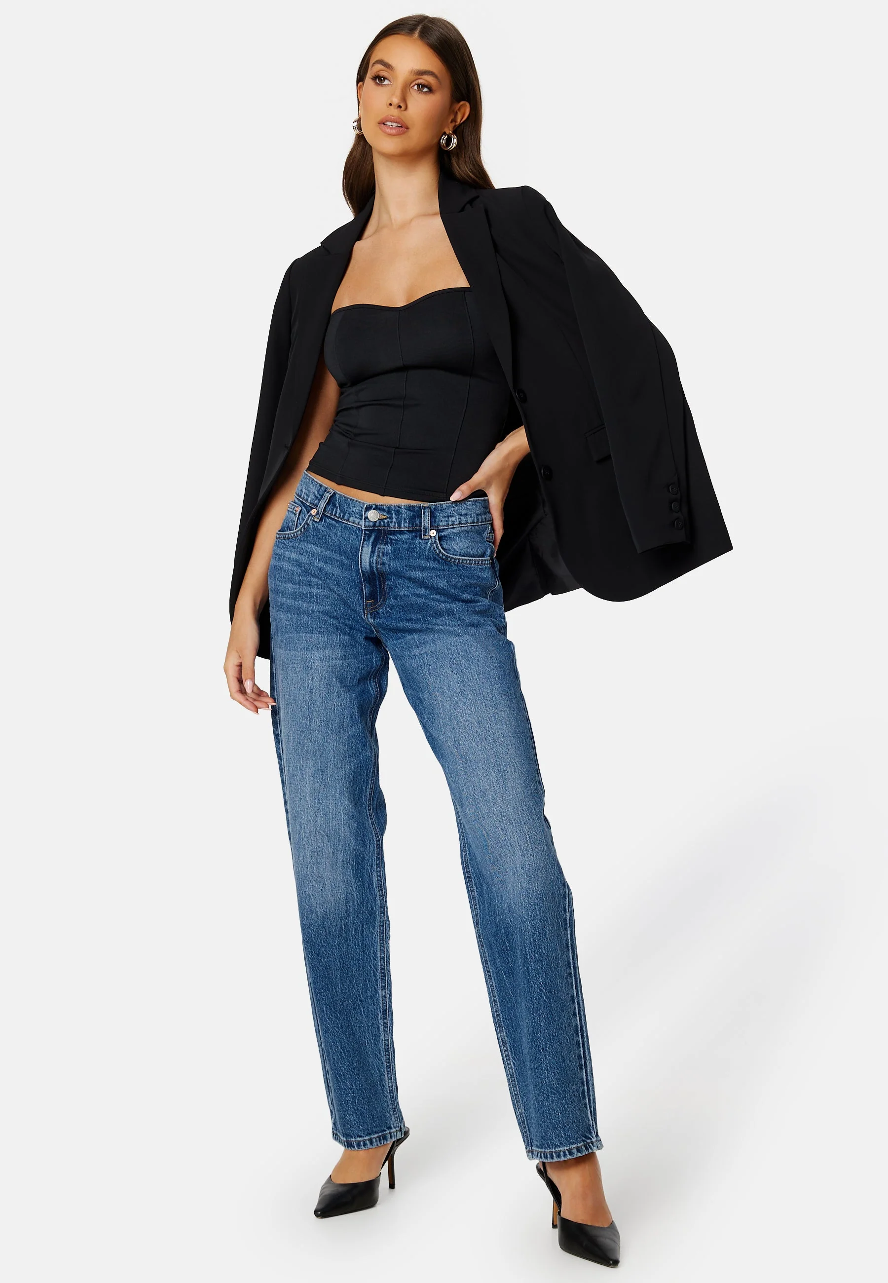 Low Waist Straight Jeans