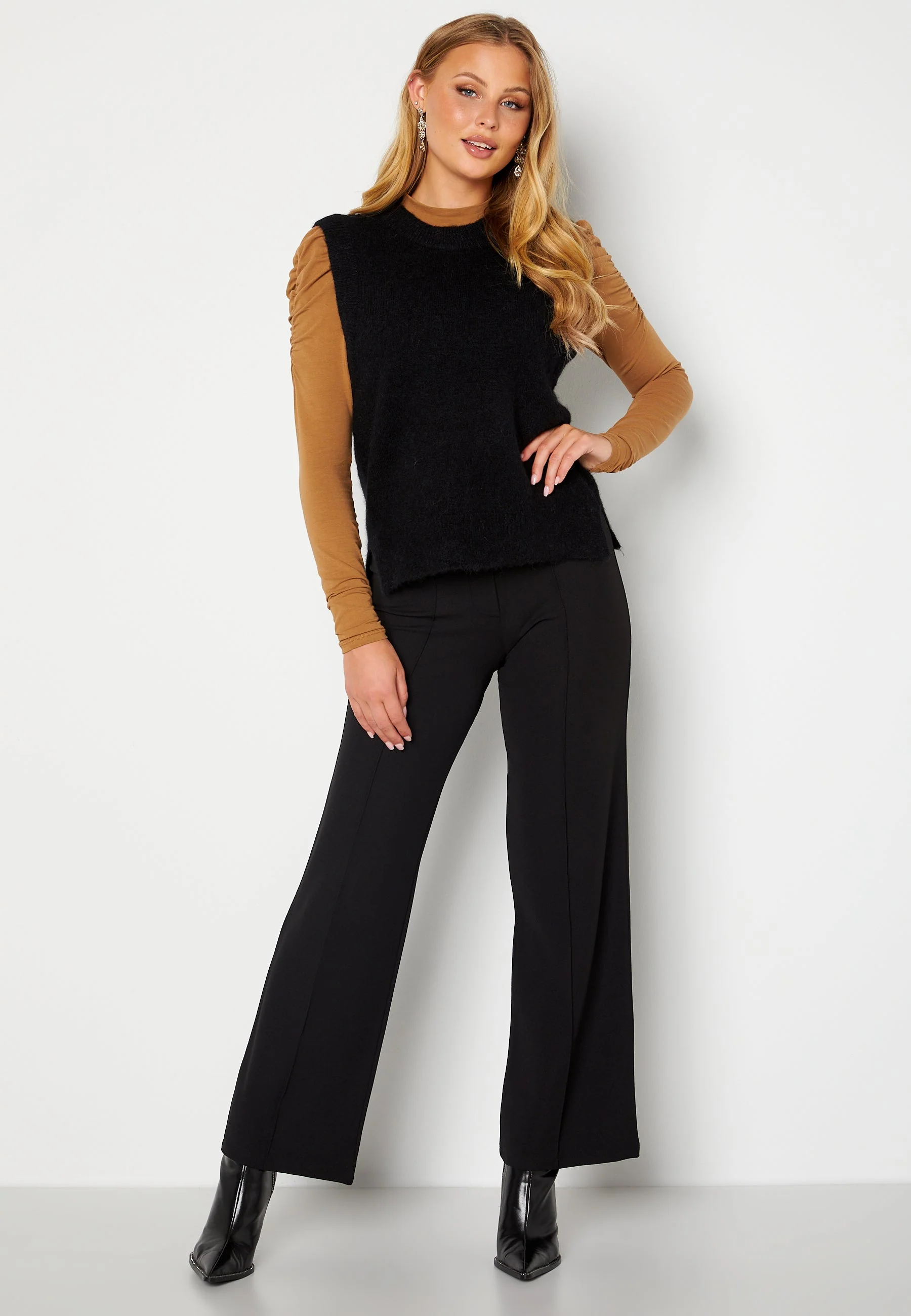 Lulu Knit Vest O-Neck - Image 5