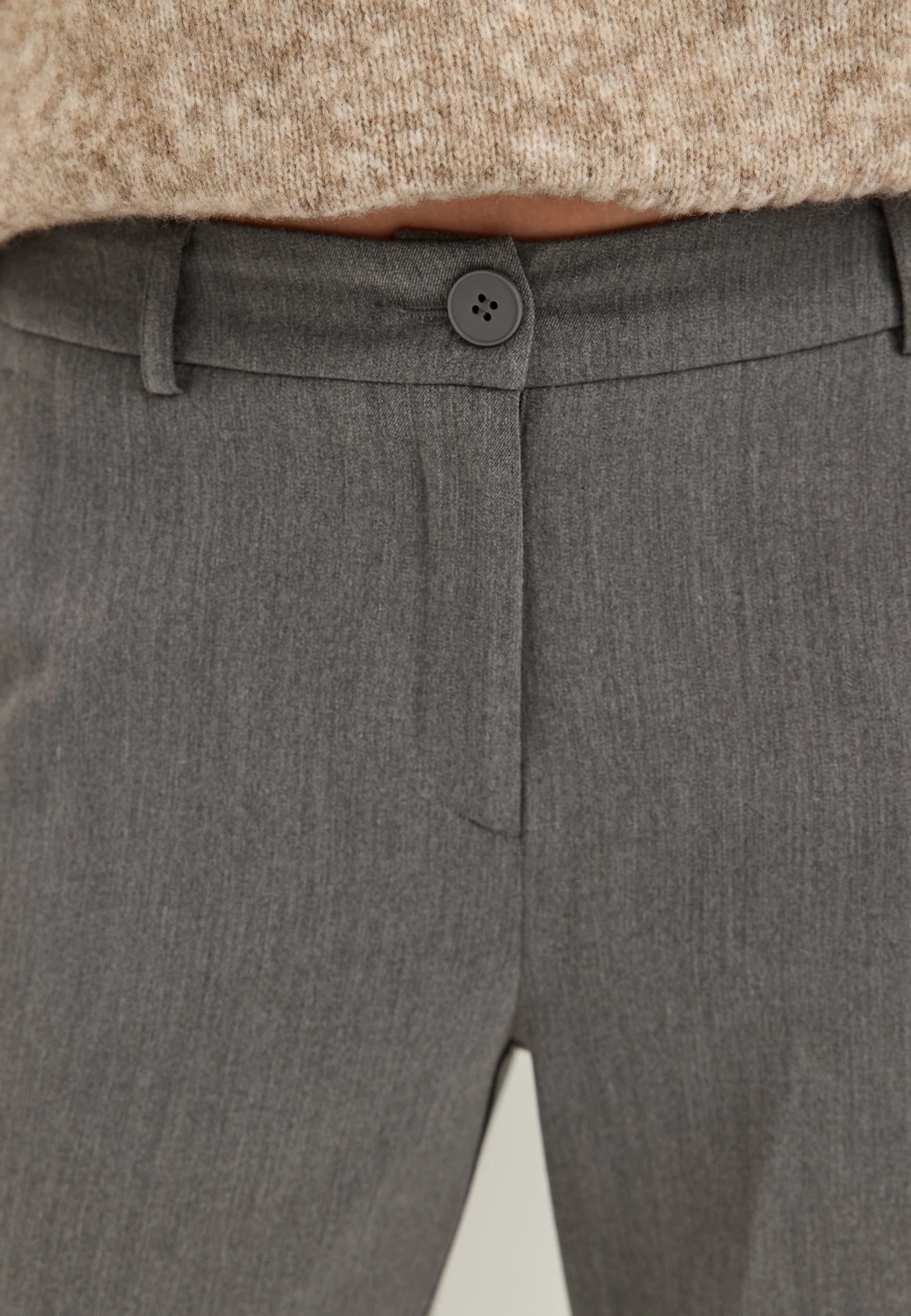 Mid Waist Flared Suit Trousers - Image 4