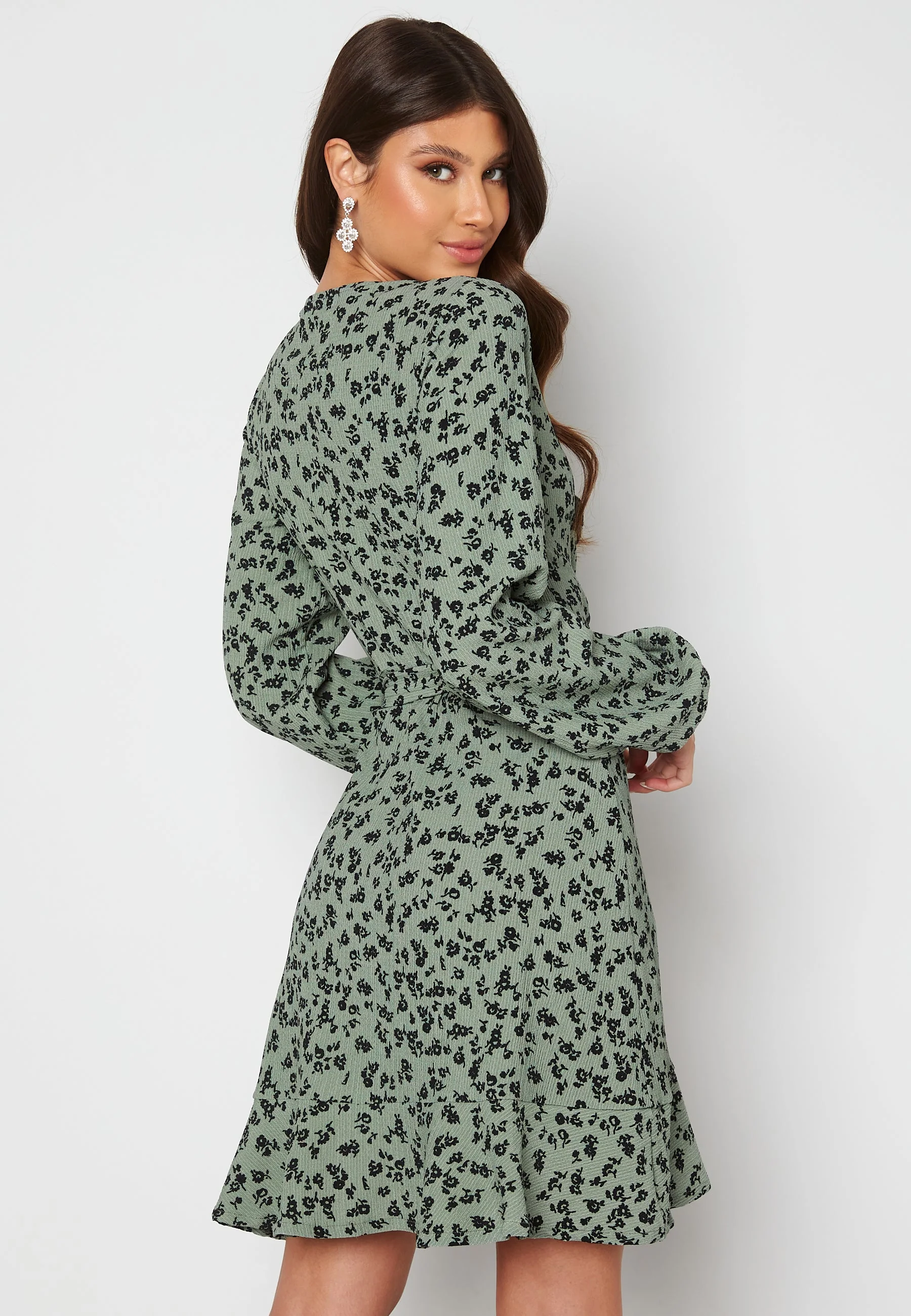 Miriam flounce wrap dress - Image 3