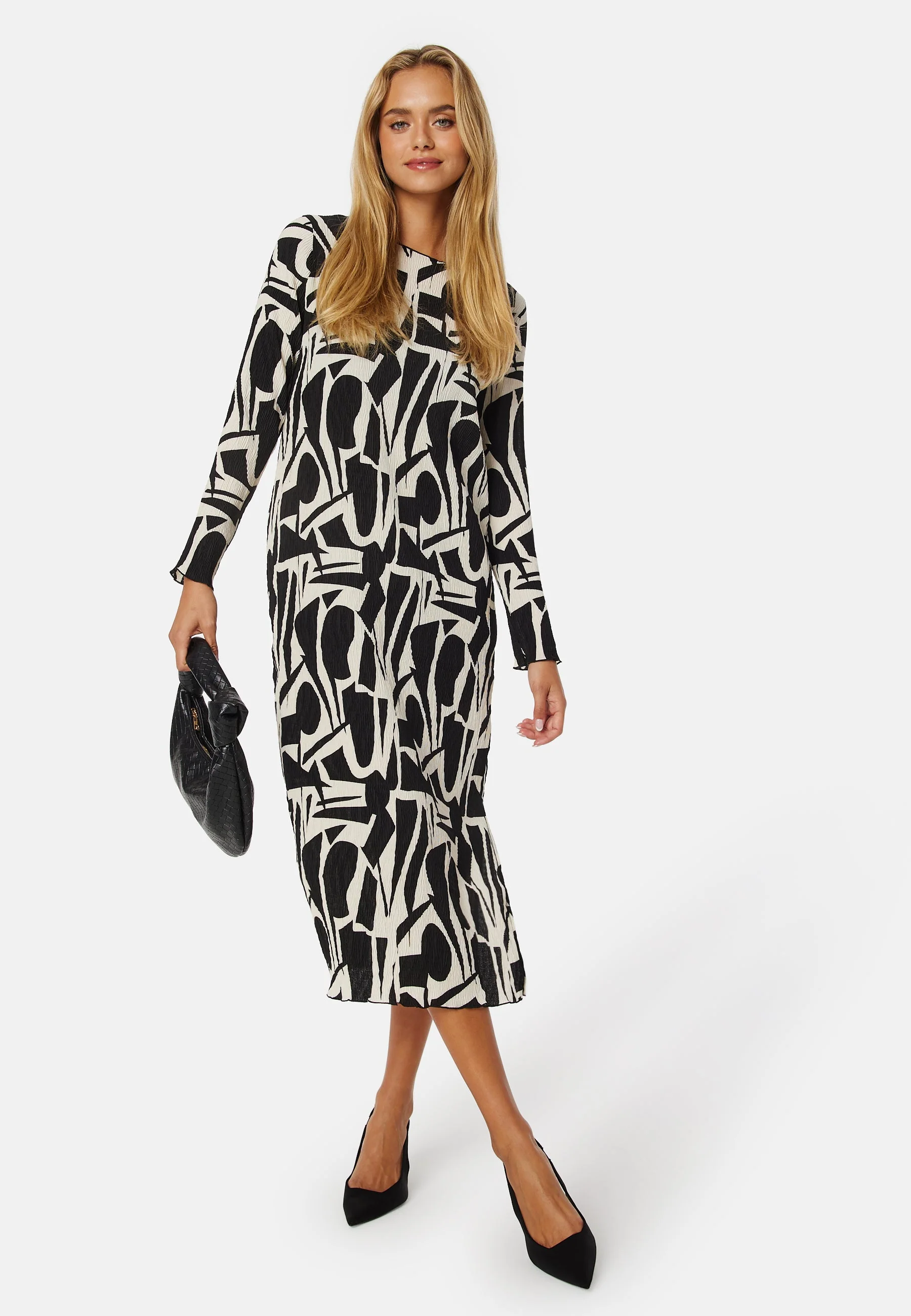 Molly L/S Plisse Dress