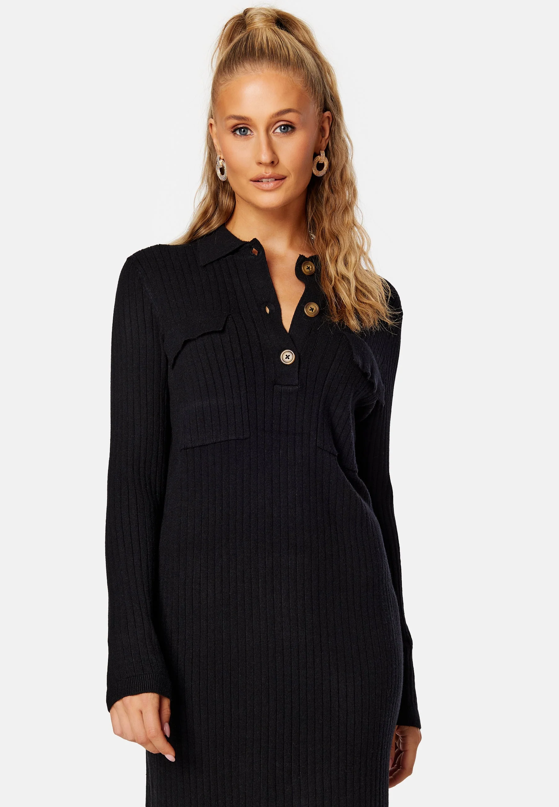 Noelle Polo Knit Dress - Image 4