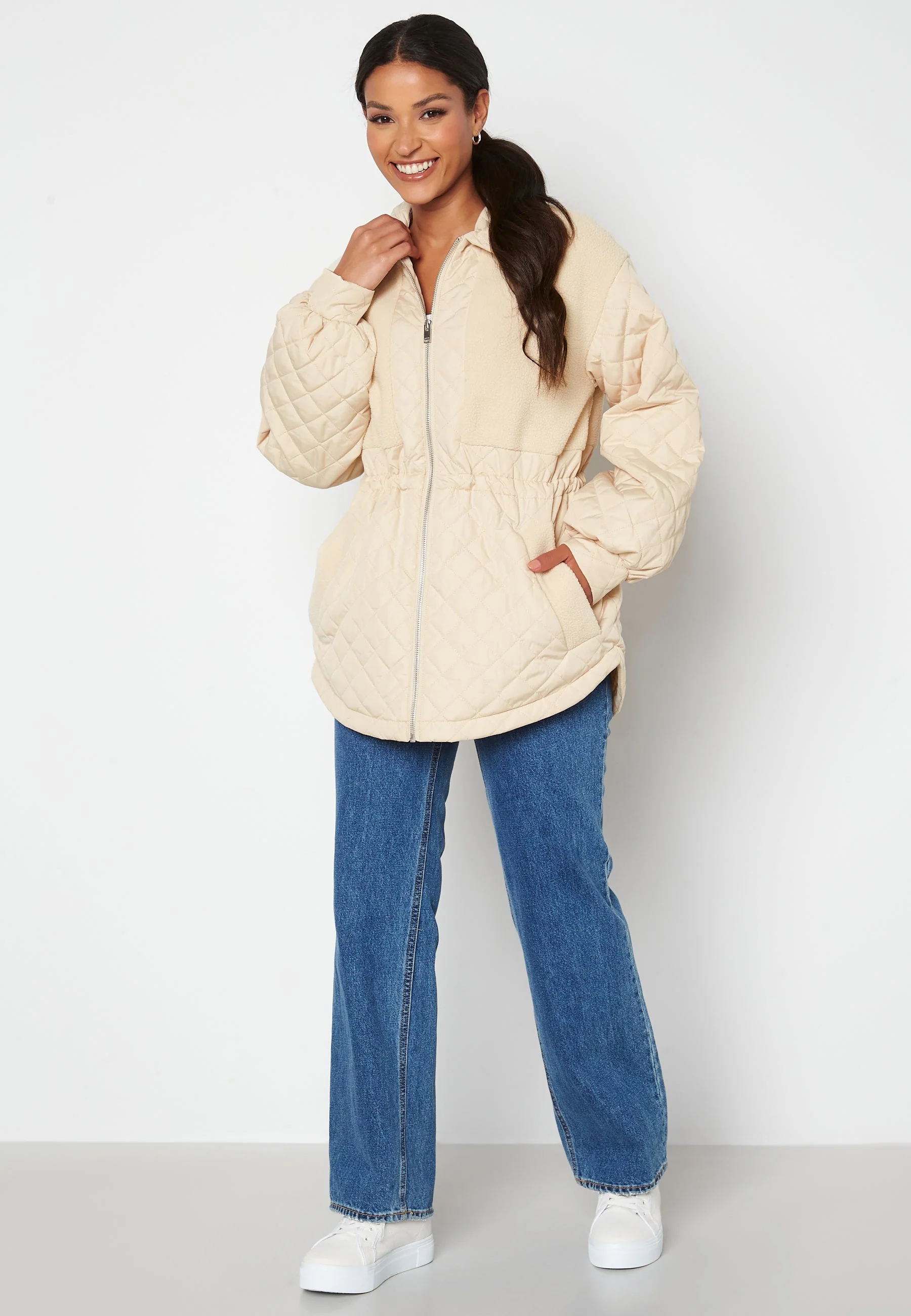 Norma Quilted Teddy Jacket - Image 3