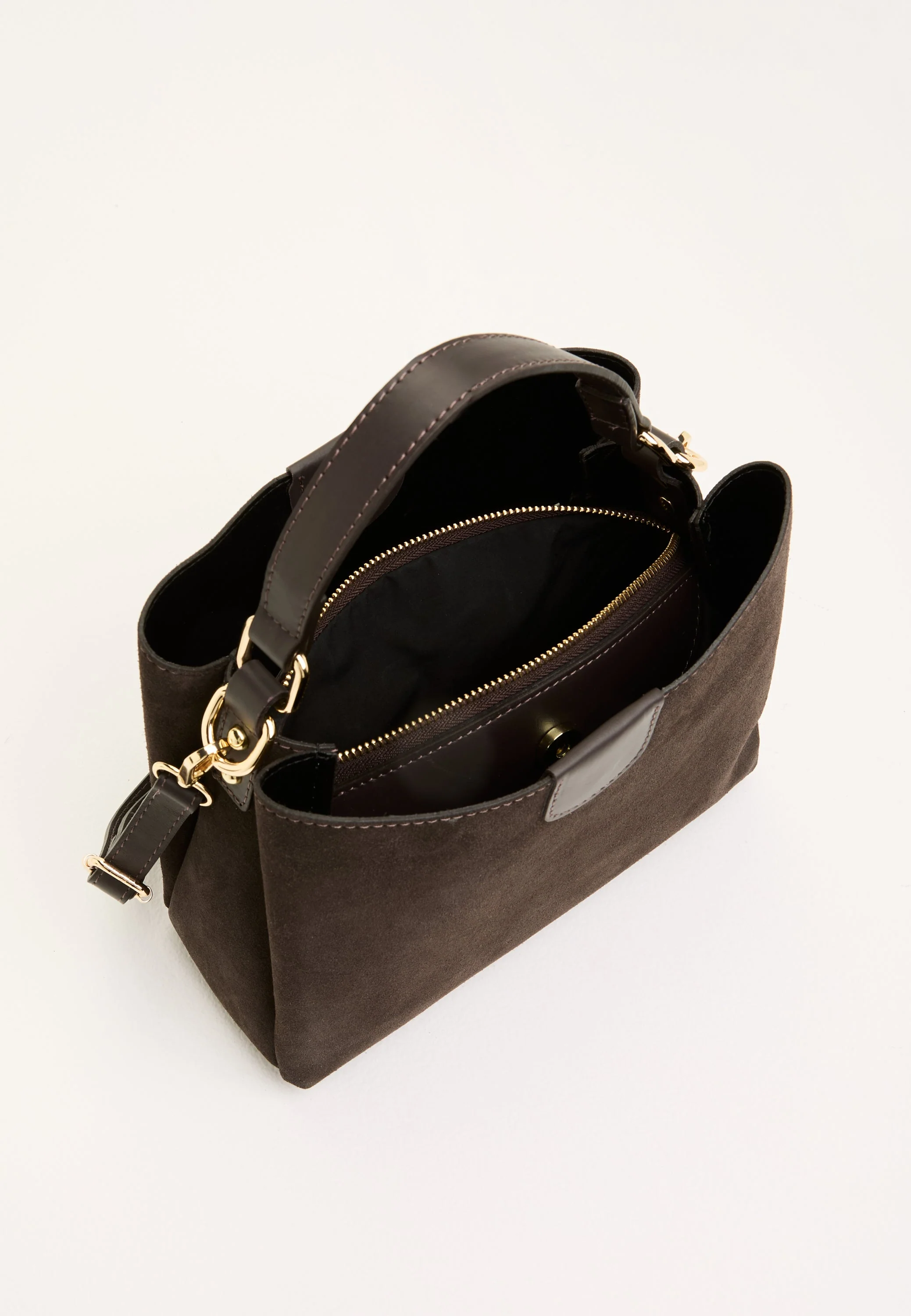 Novara Suede Handbag - Image 6