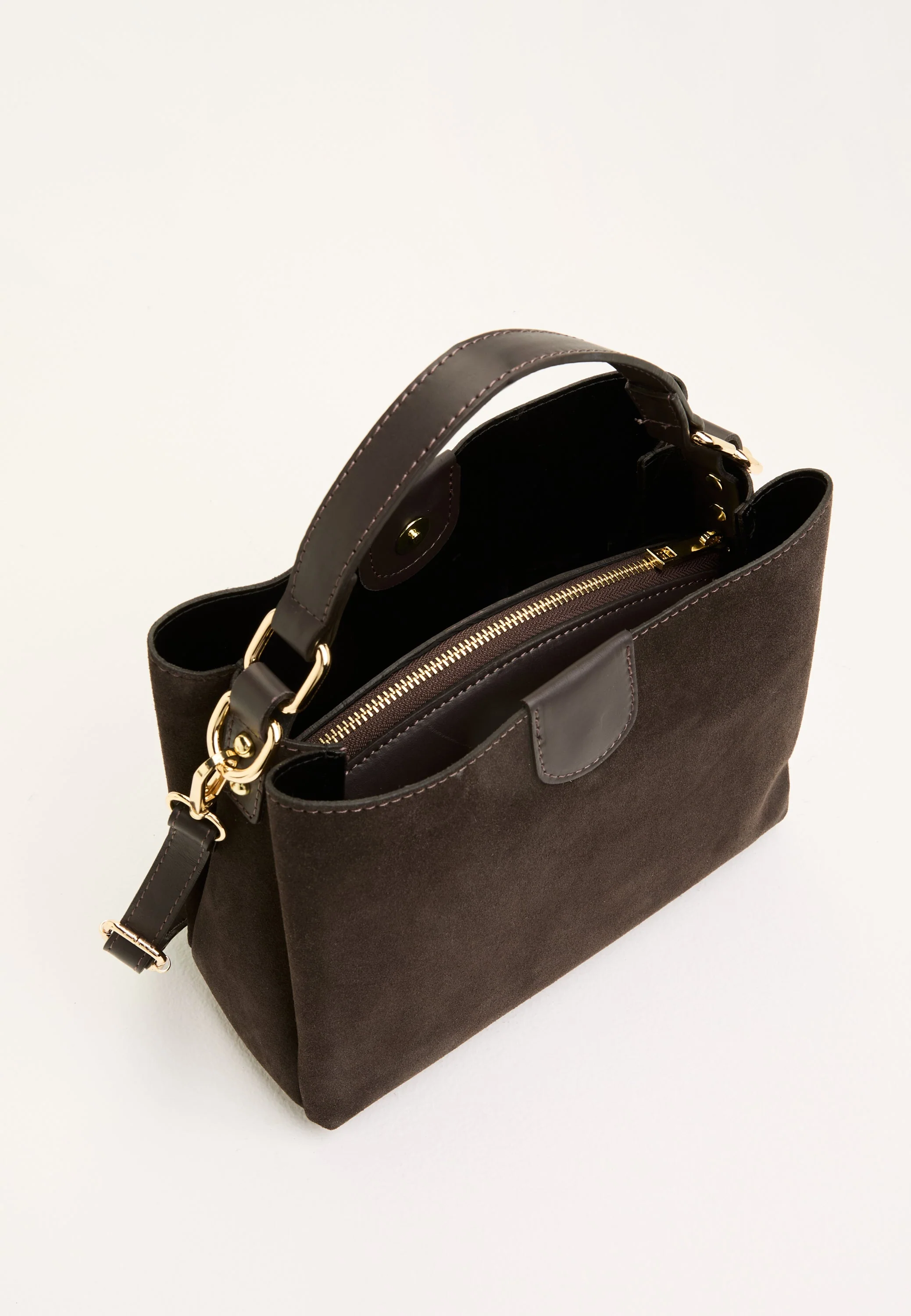 Novara Suede Handbag - Image 7
