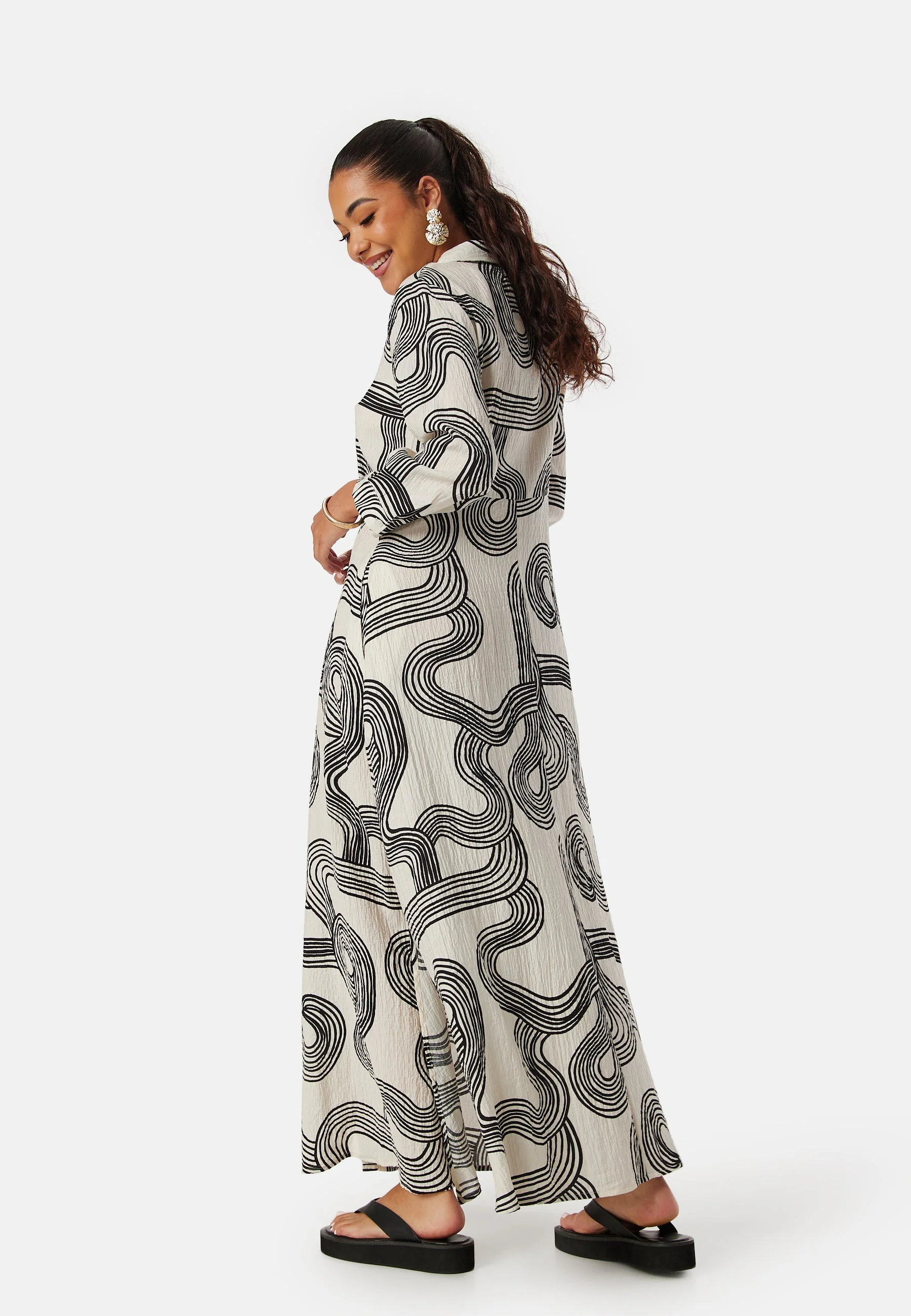 Objalli 3/4 Shirt Dress - Image 2