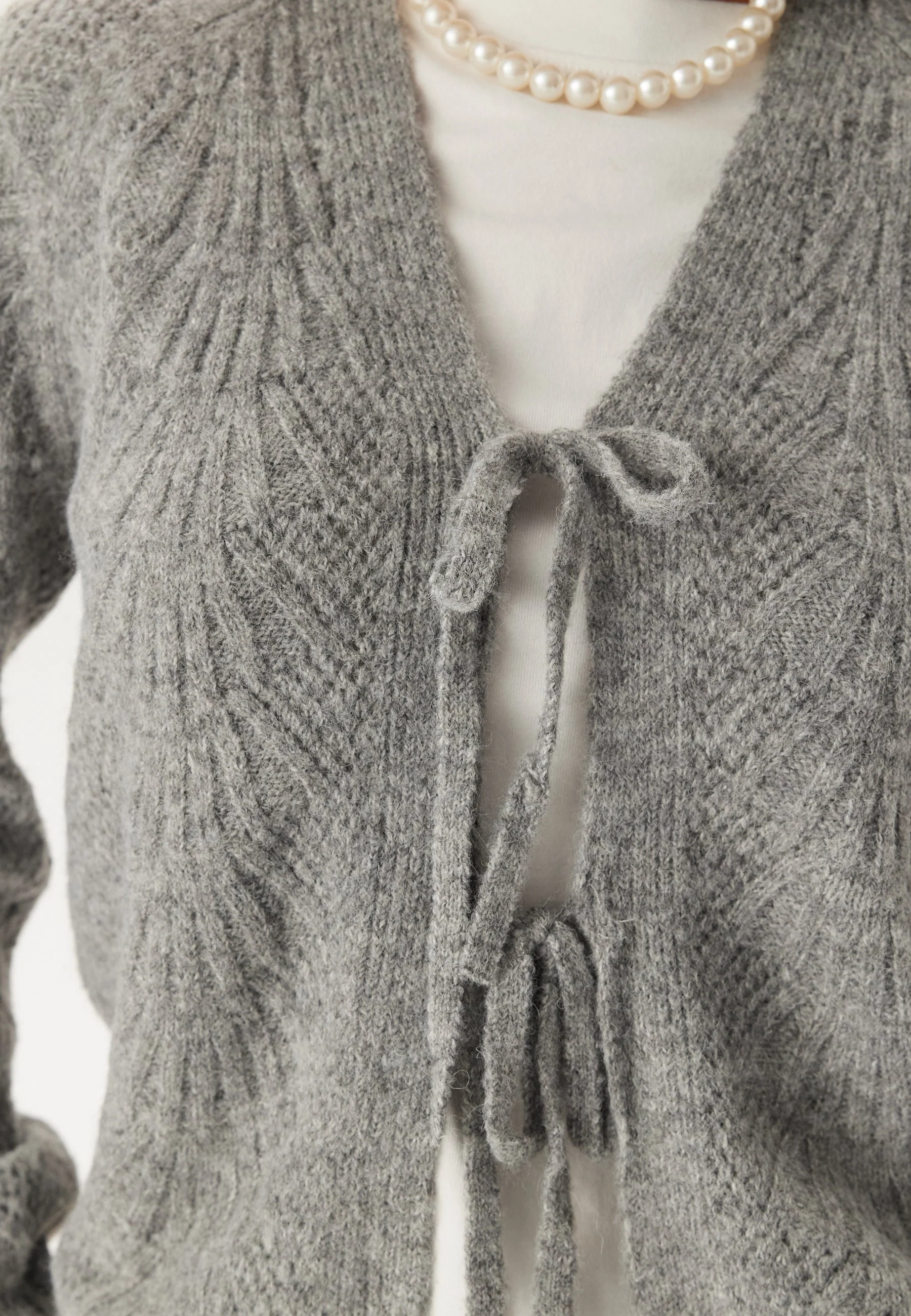 Objflora Re L/S KNIT CARDIGAN - Image 4