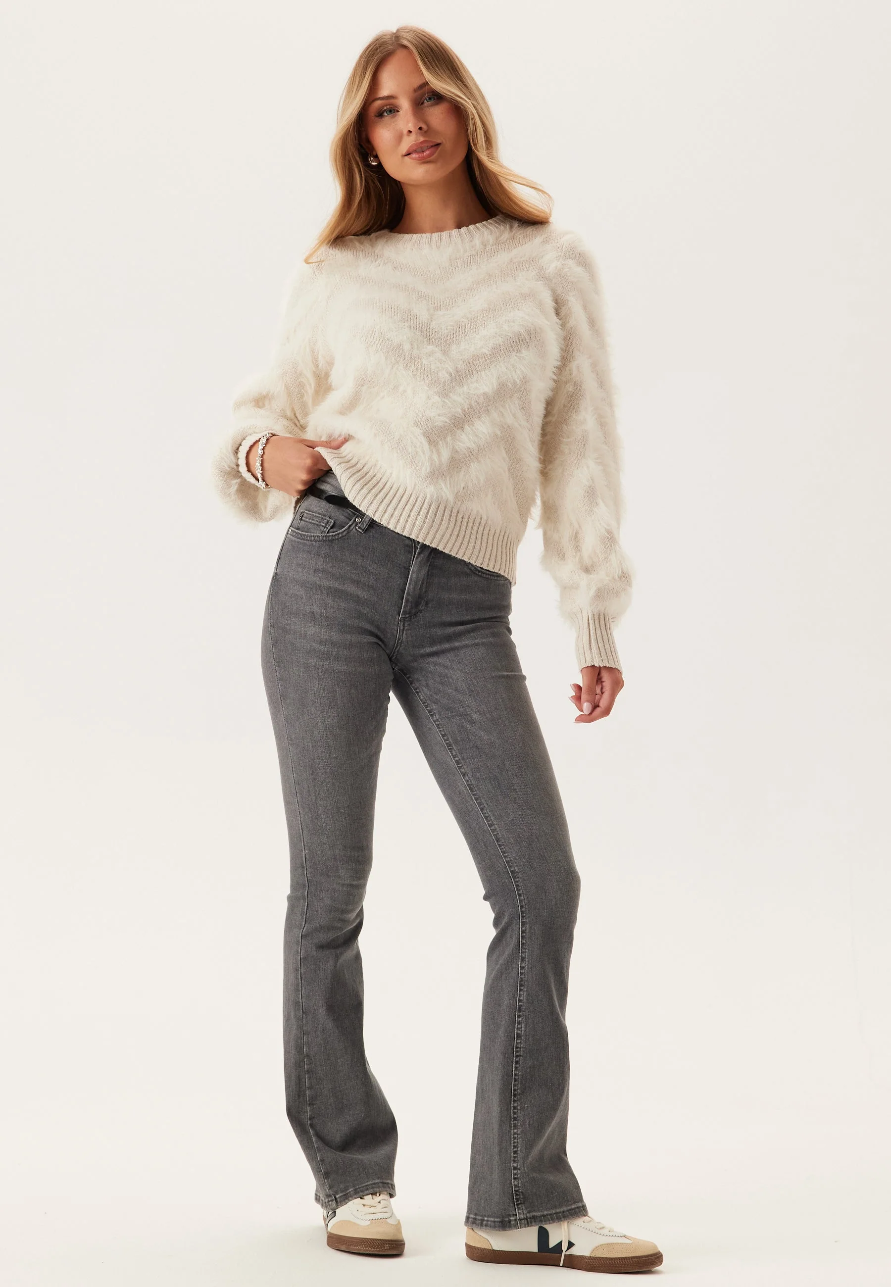 Objhollow L/S RE KNIT PULLOVER - Image 3