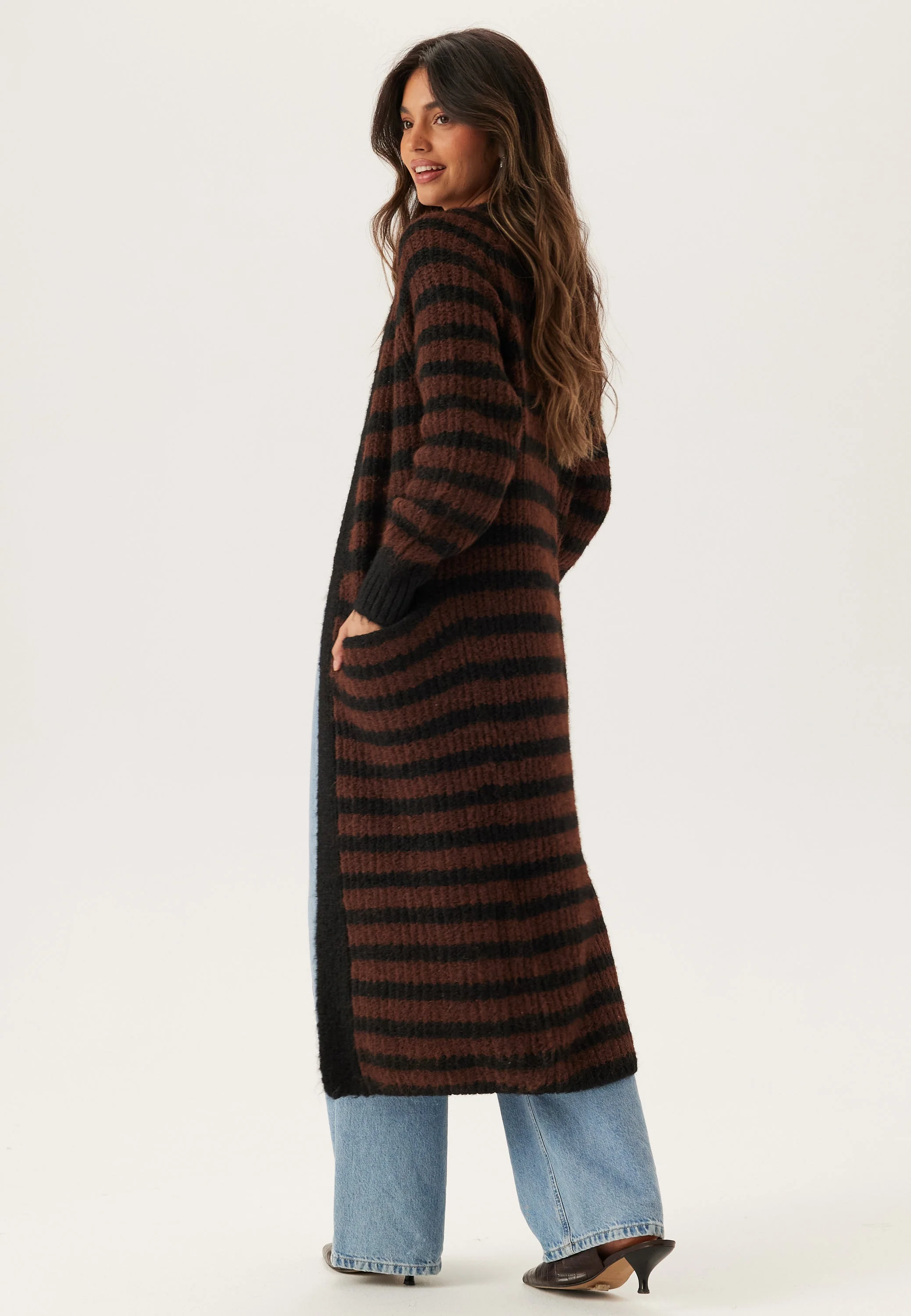 Objmilu Ls Lo Long Knit Cardig - Image 3