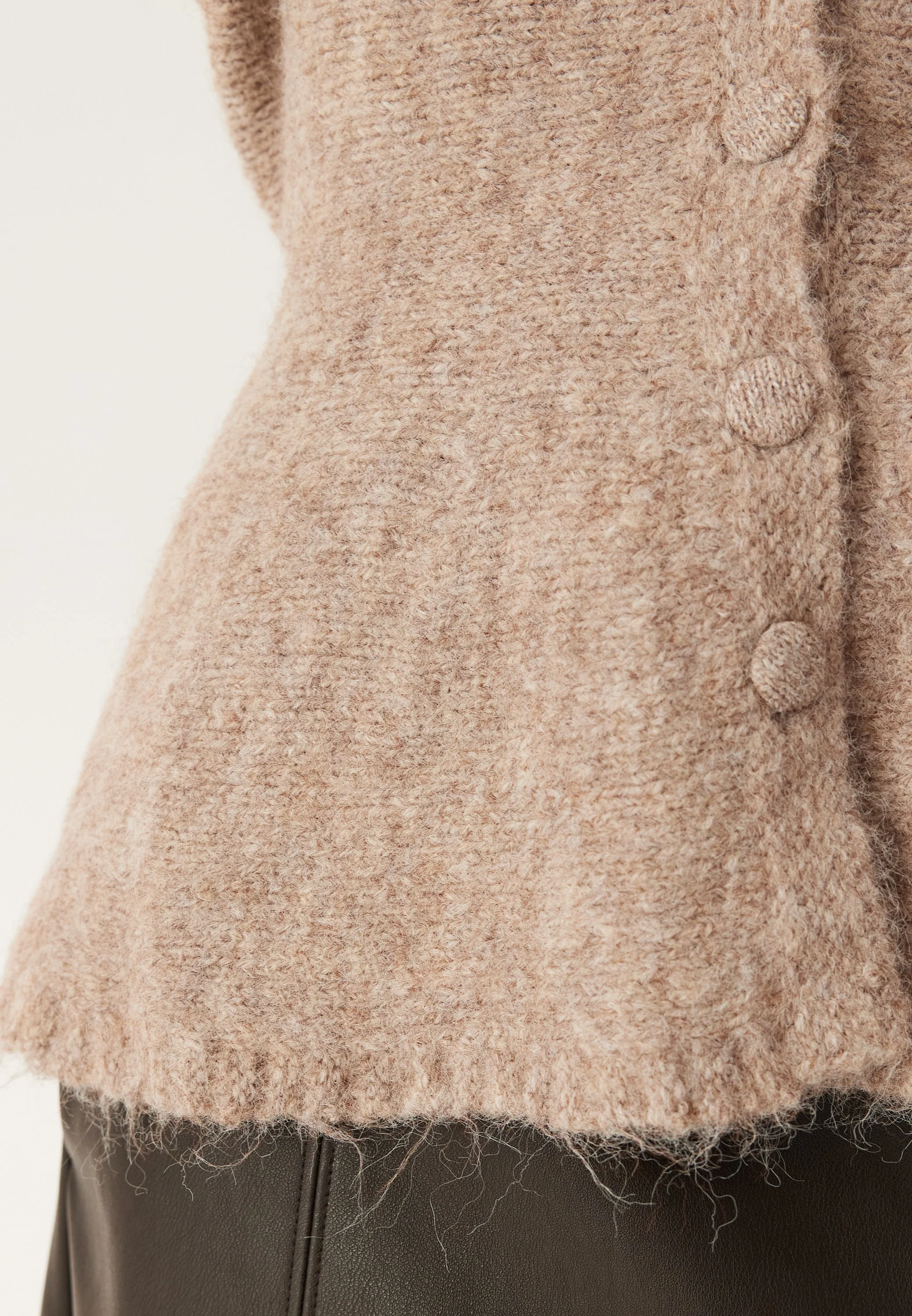 Objsaggia Re Ls Peplum Knit Cardigan - Image 6