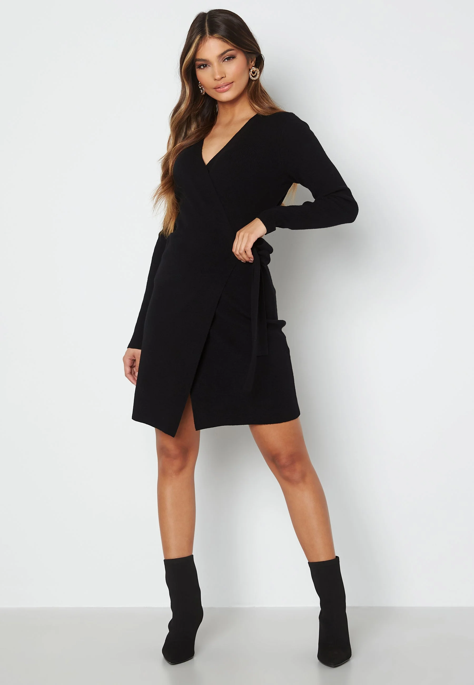Odelia knitted wrap dress - Image 2