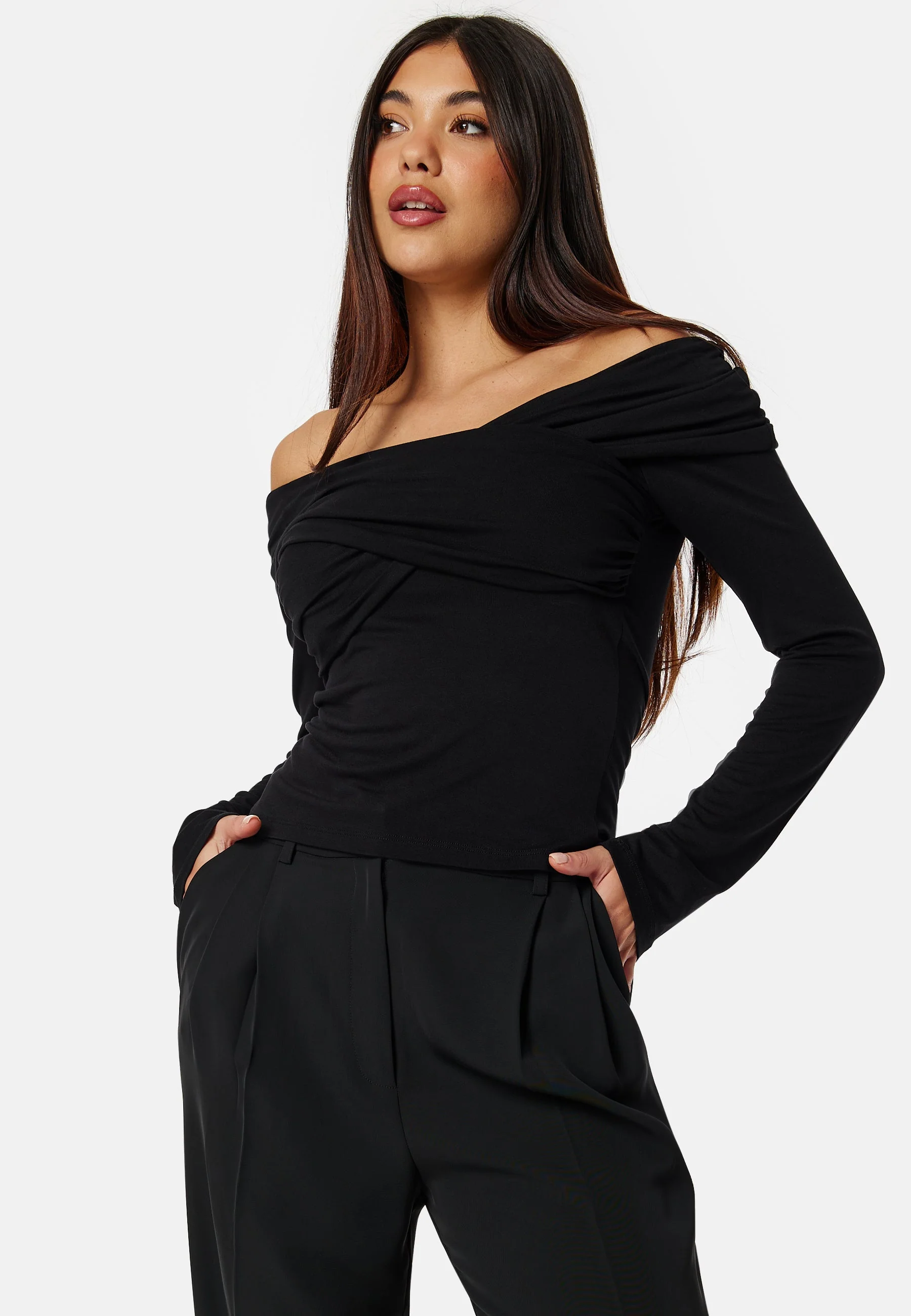 Off Shoulder Long Sleeve Top
