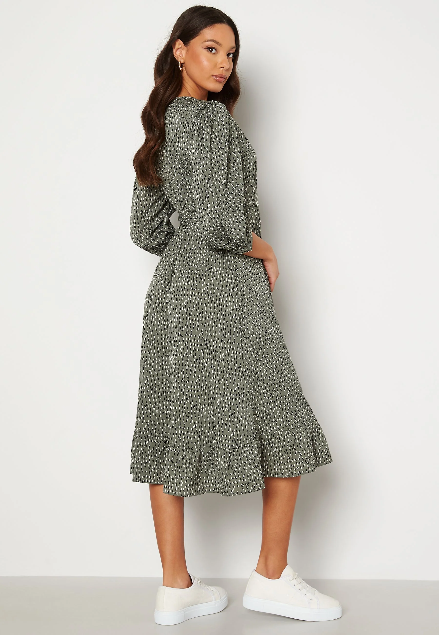 Oliva Wrap Midi Dress - Image 2