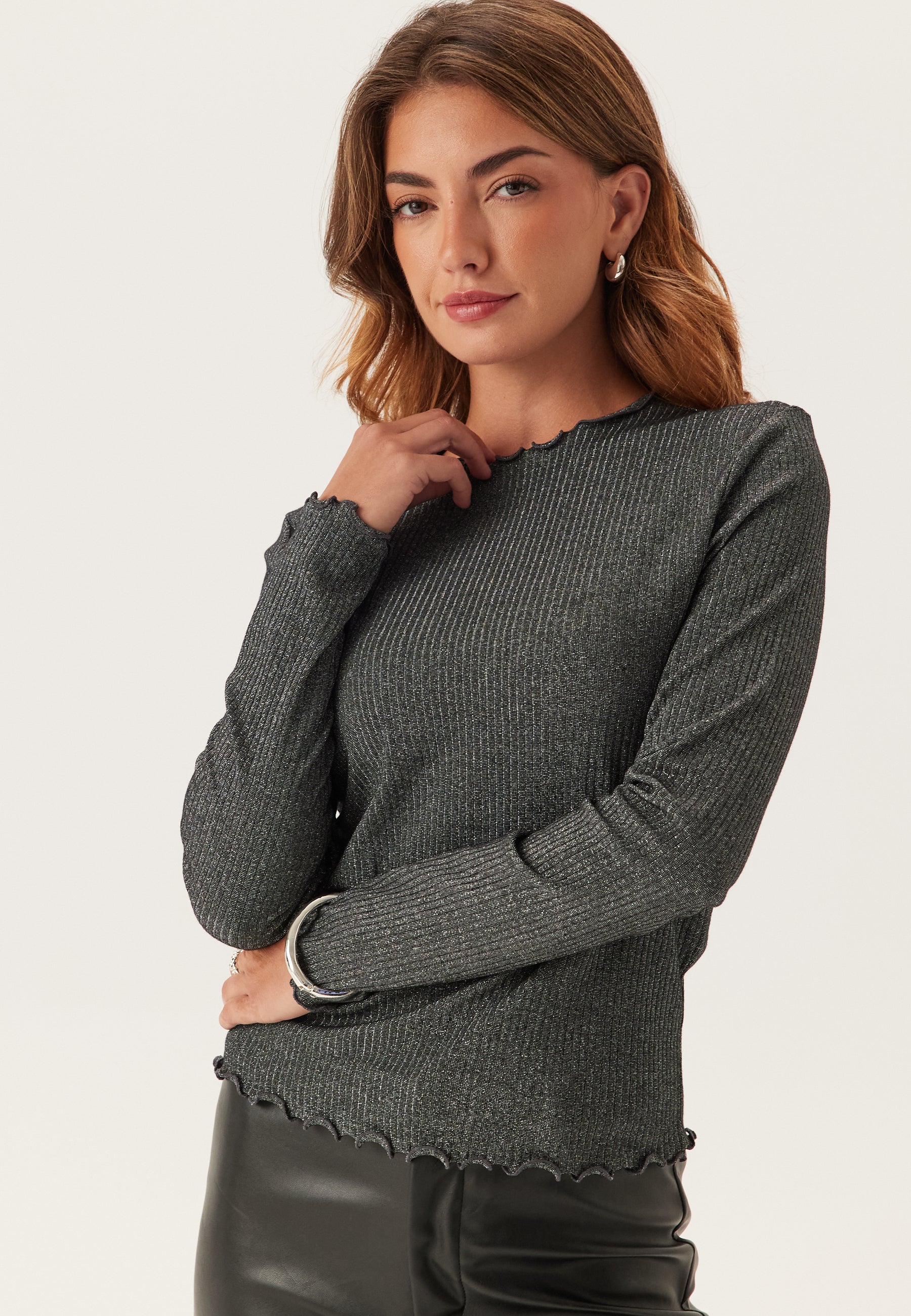 Onlemma Life Ls Glitter Top - Image 4