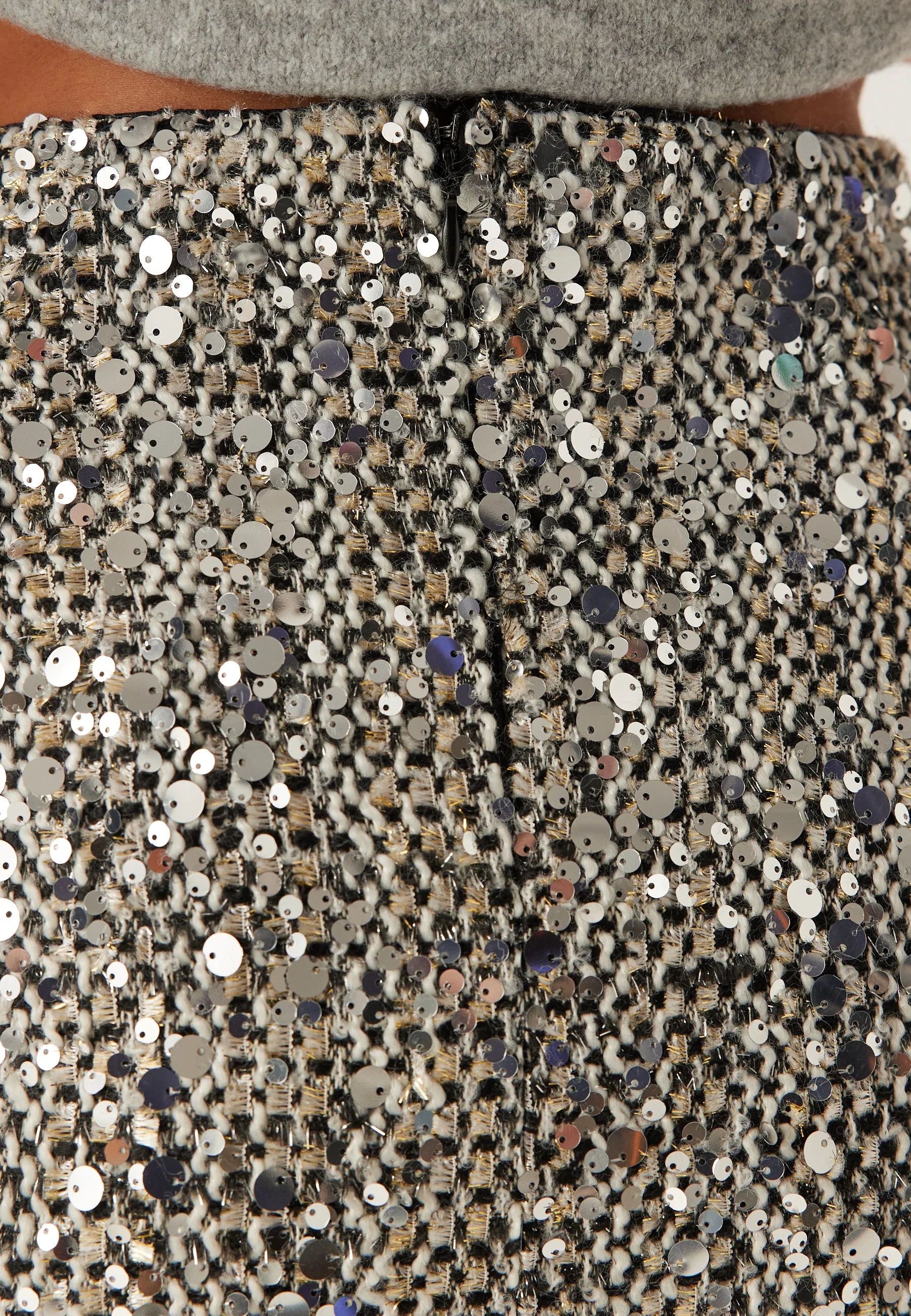Onlglamour Mw Boucle Sequin Skirt - Image 7