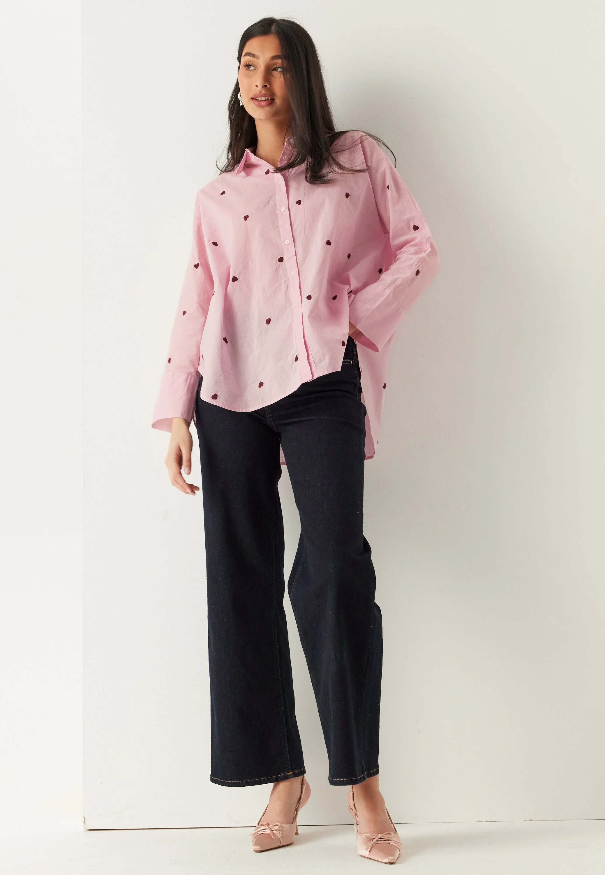 Onlnew Lina Grace Ls Emb Shirt - Image 3