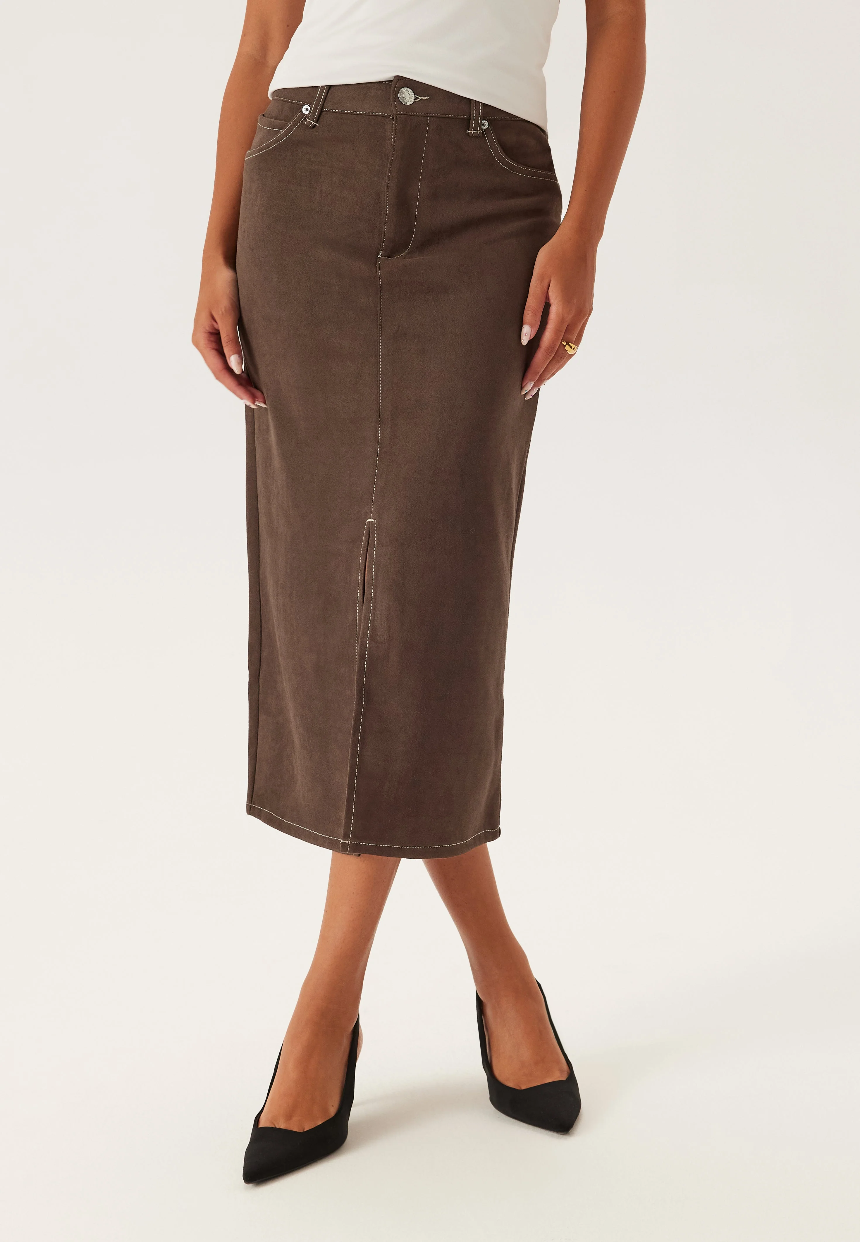 Onlstina Life Mw Faux Suede Sk - Image 2