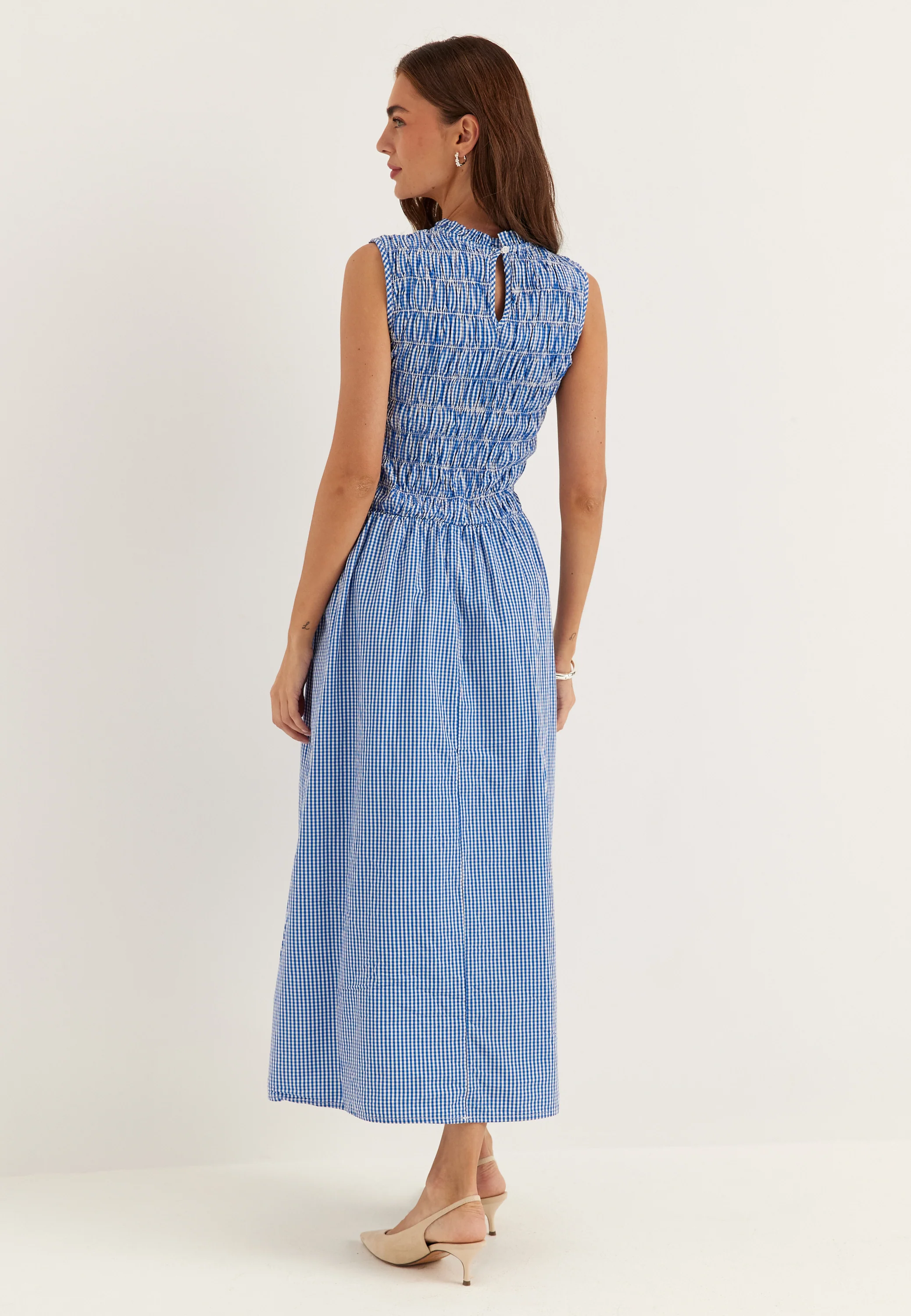 Onltamari Smock Check Dress - Image 4