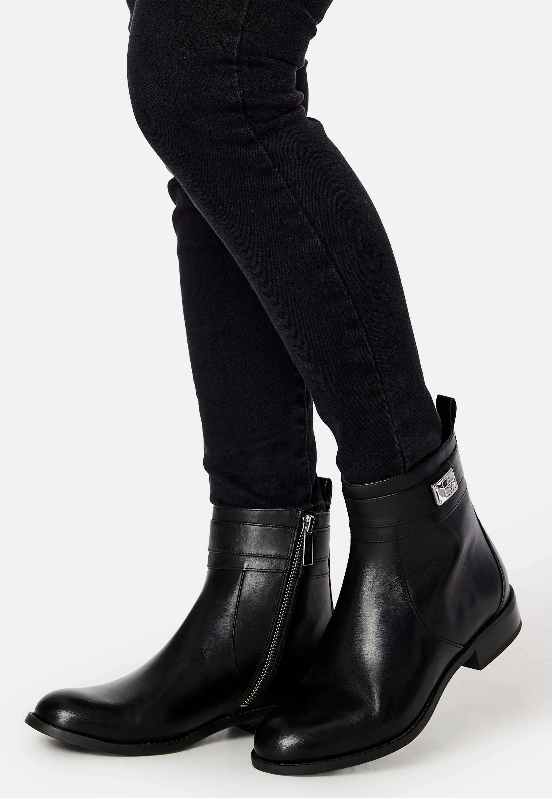Padma Strap Flat Bootie