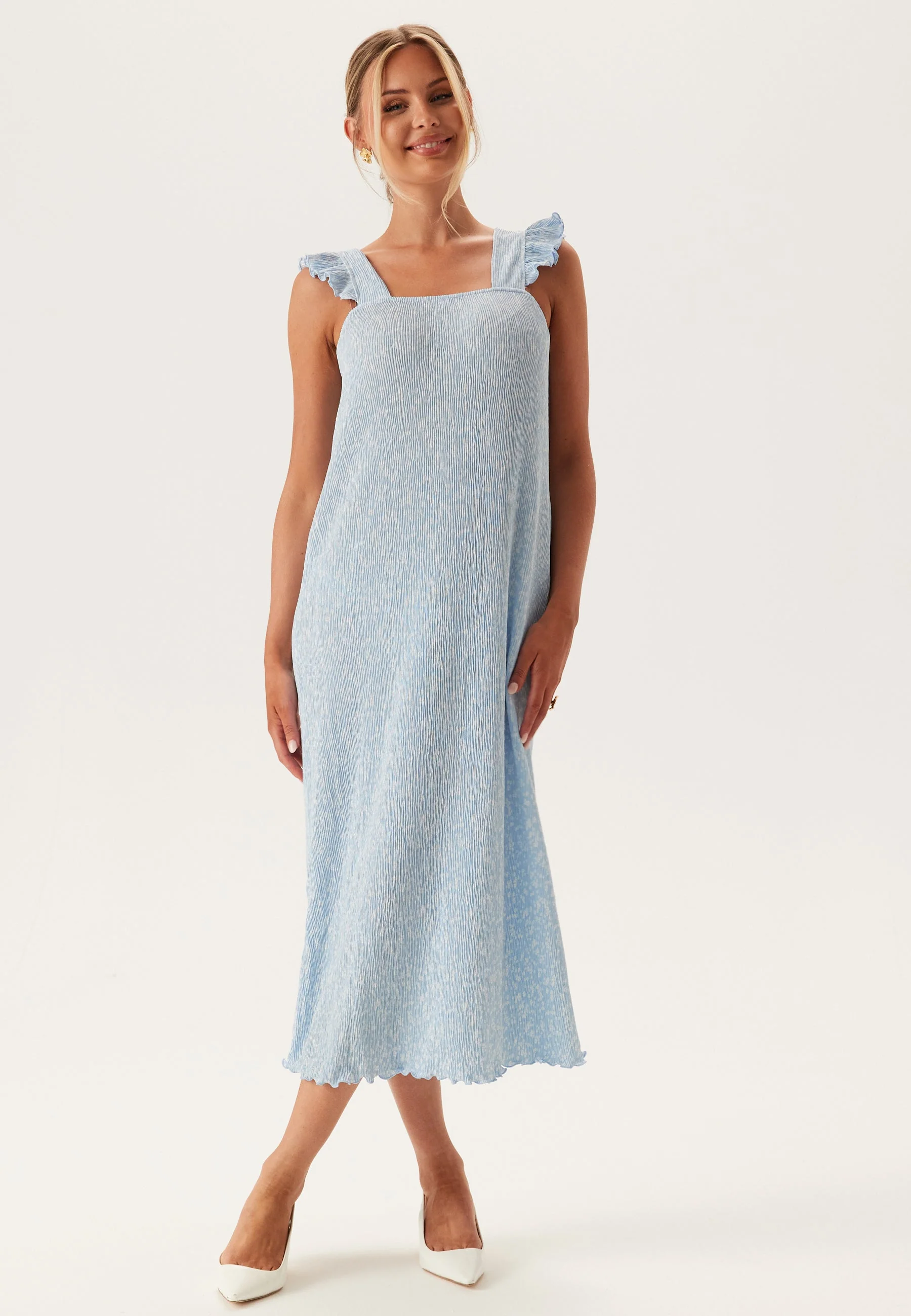 Pcflora Strap Flounce Dress - Image 2