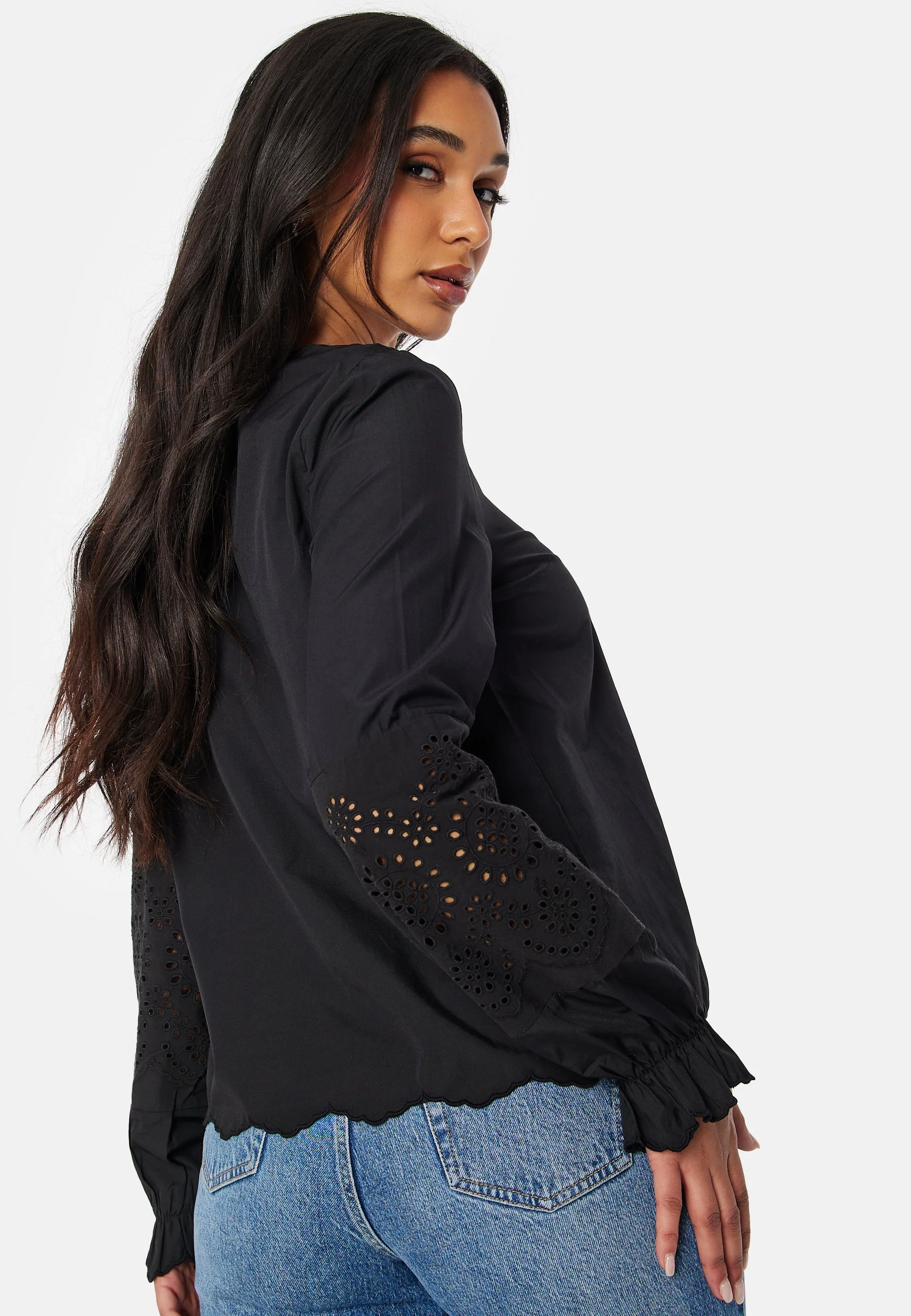 Pcjabby LS V-Neck top - Image 2