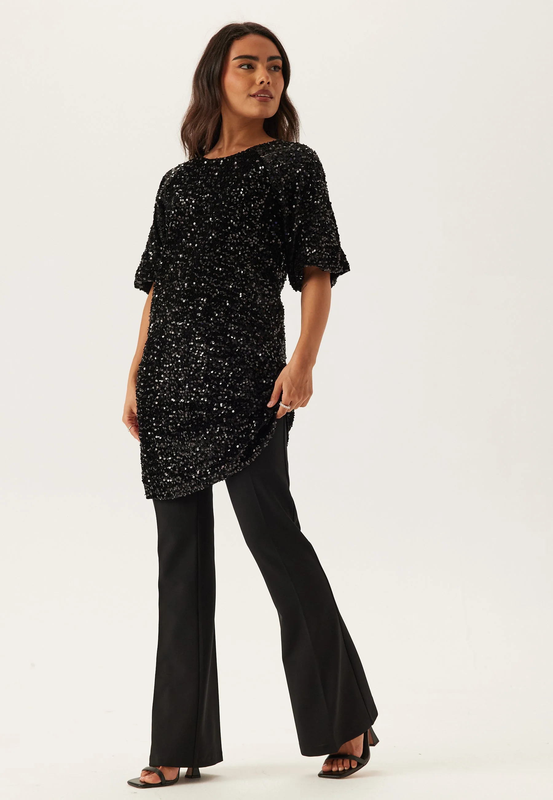 Pckam Ss Puff Sleeves Dress - Image 6
