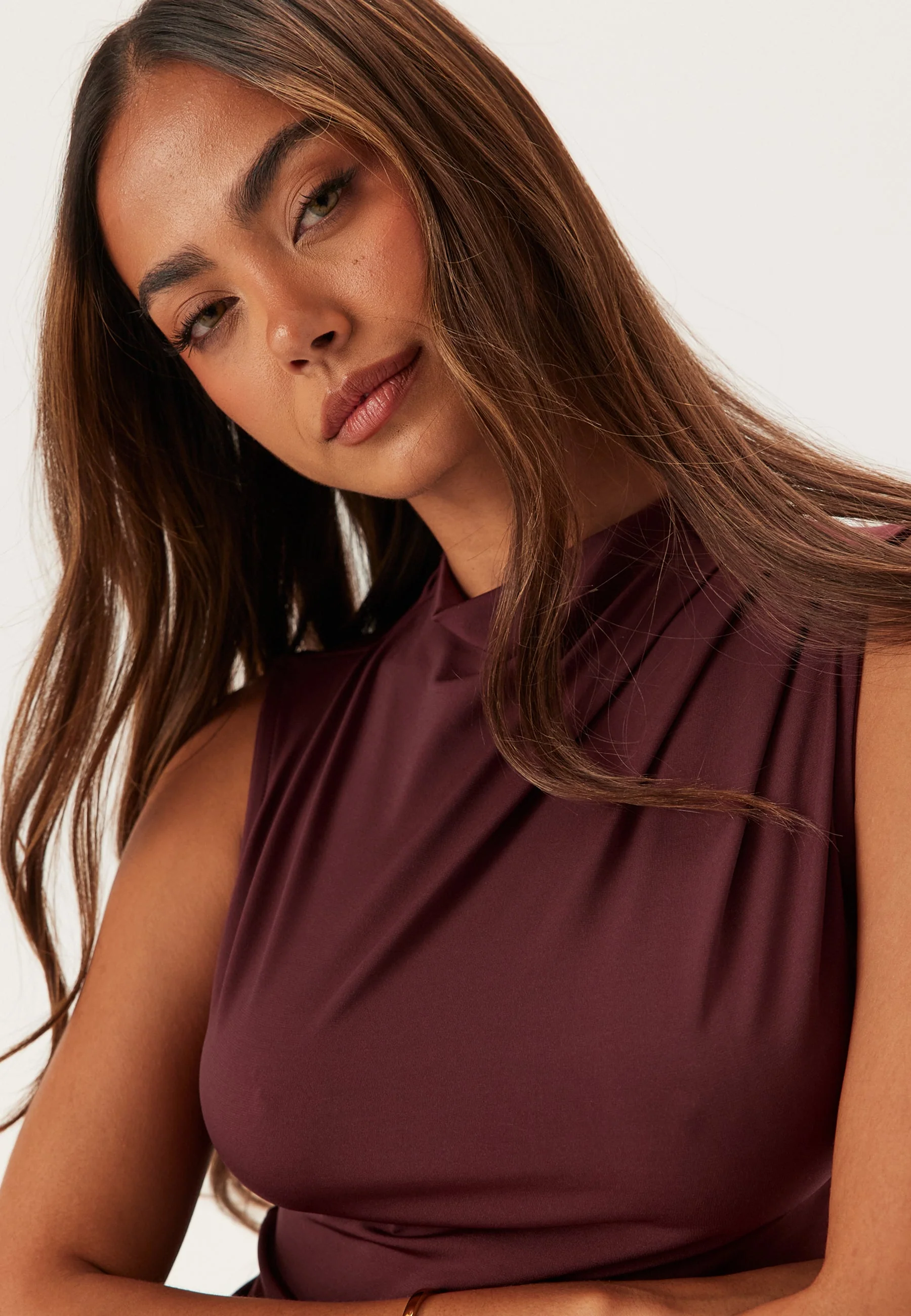 Pcmadison Sl Draped Top - Image 4