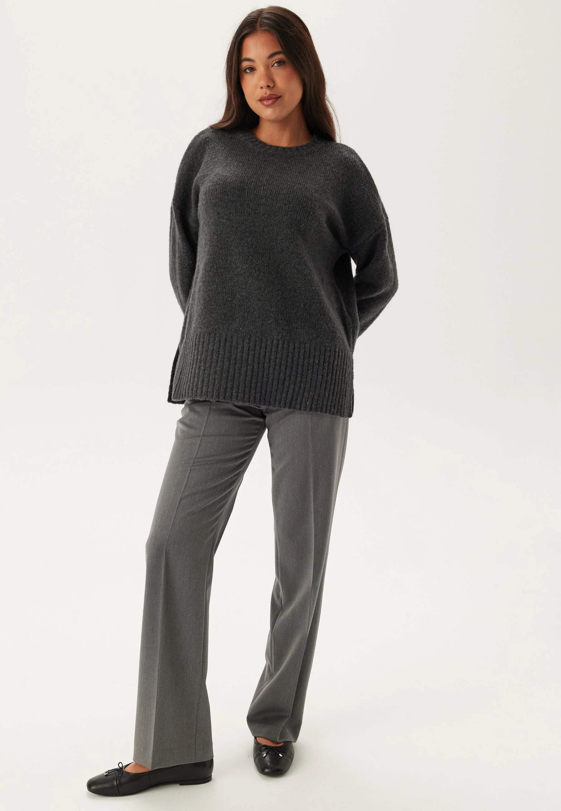 Pcnancy Ls Loose O-neck Knit - Image 3
