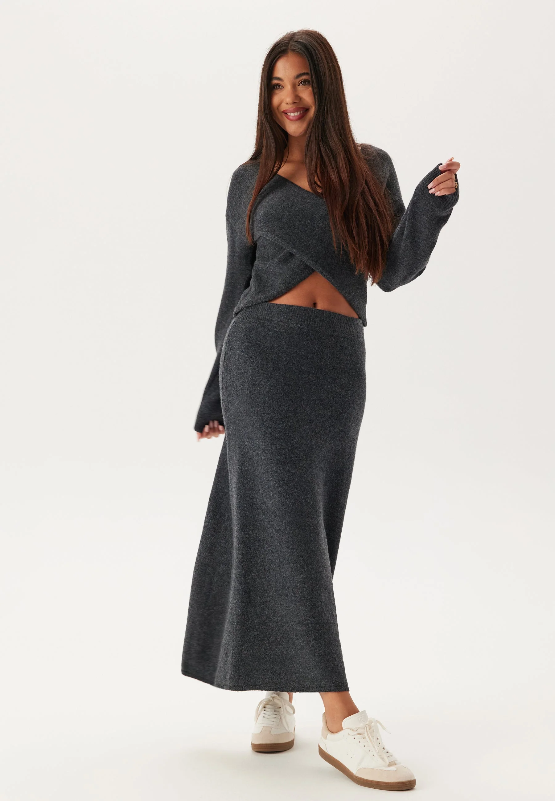 Pcnanu Hw Long Knit Skirt Bc - Image 3